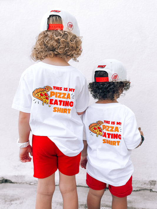 Pizza Day | White Graphic T-shirt