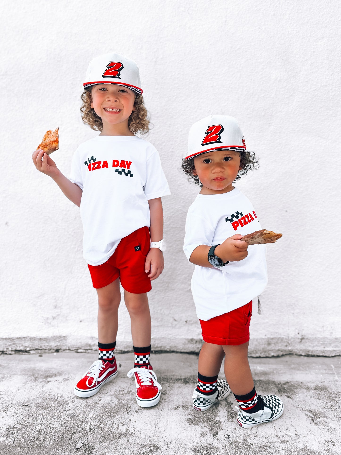 Pizza Day | White Graphic T-shirt
