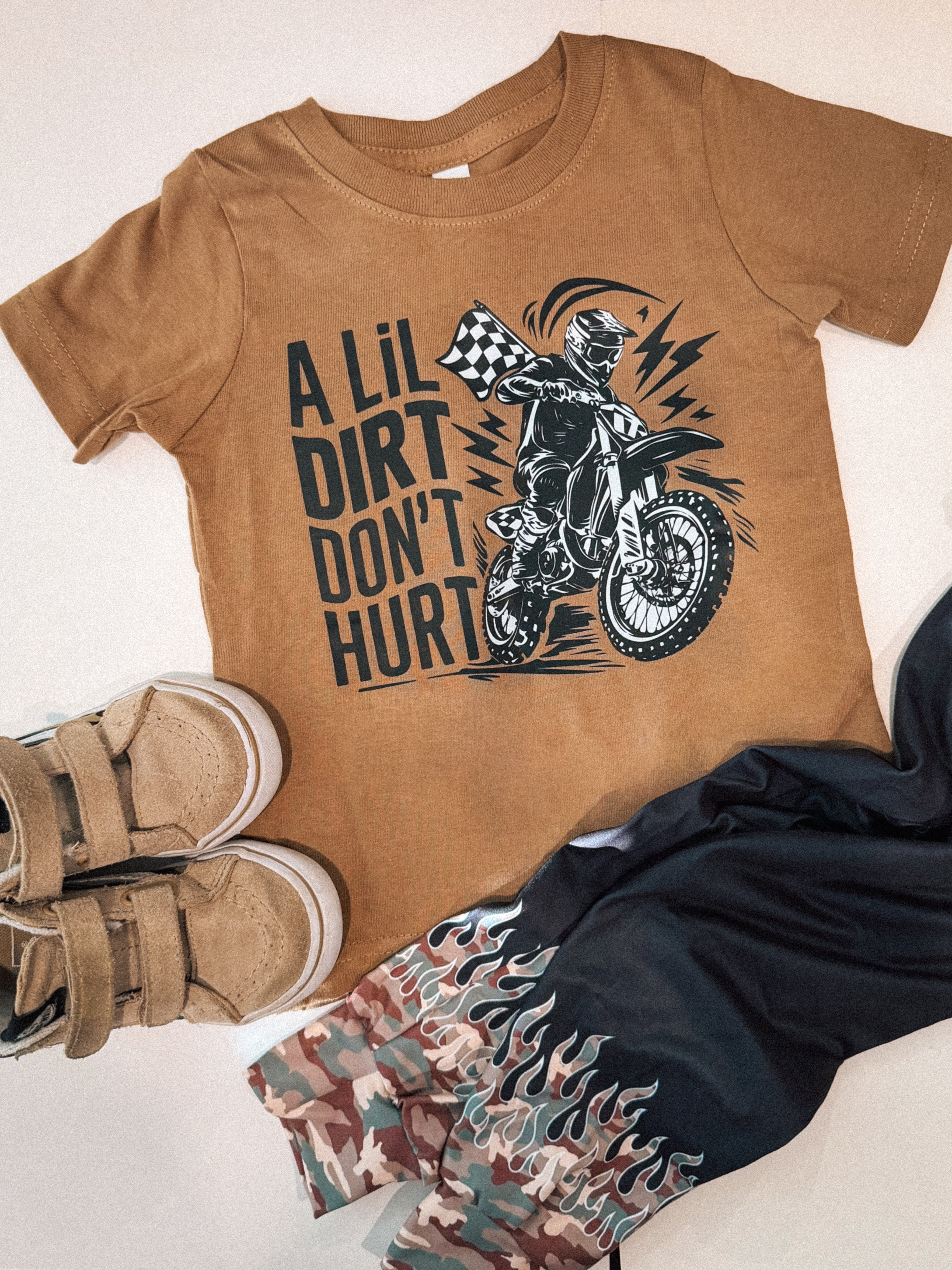Lil Dirt | Brown Graphic T-Shirt