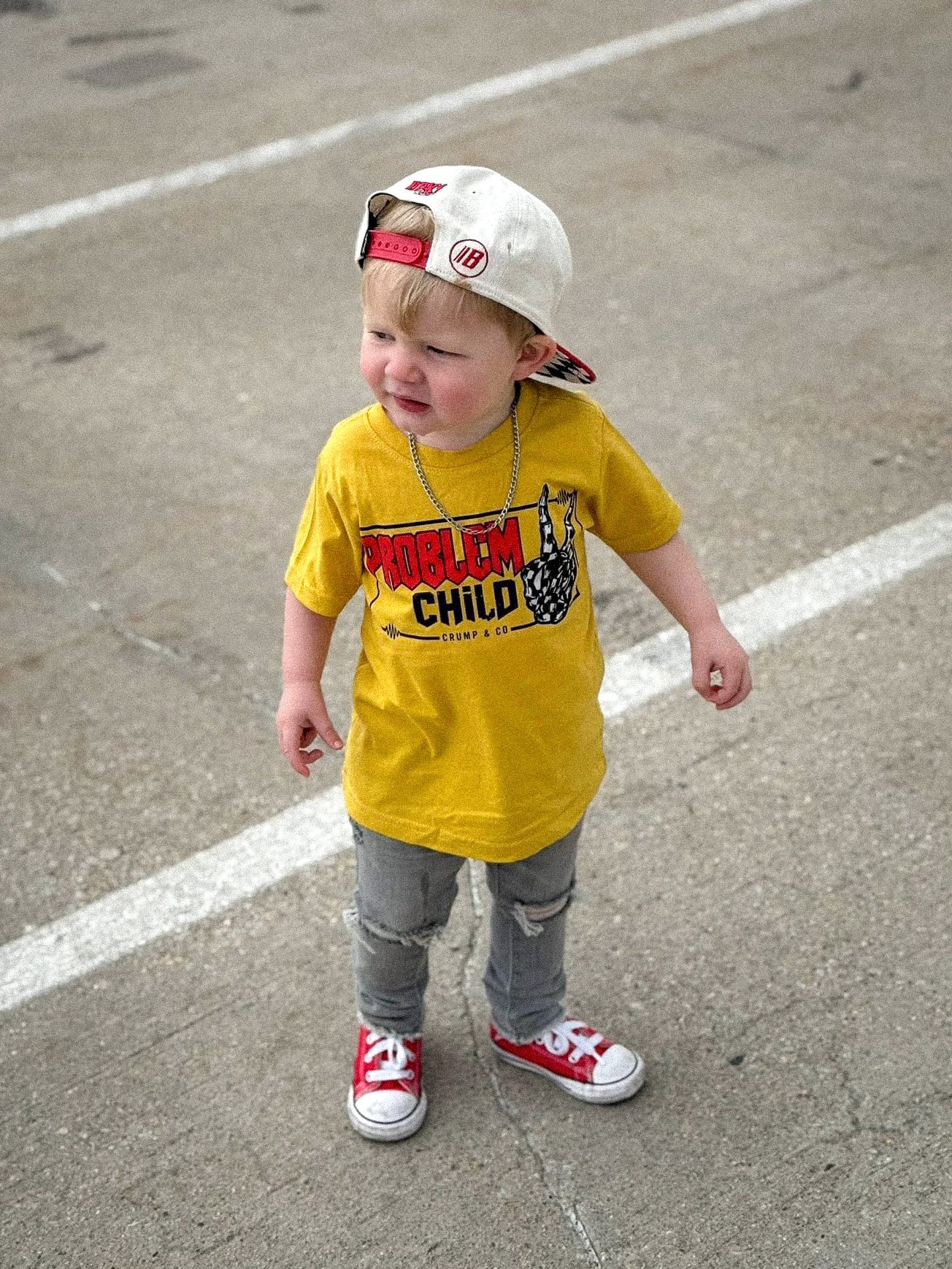 Problem Child | Mustard Graphic T-Shirt