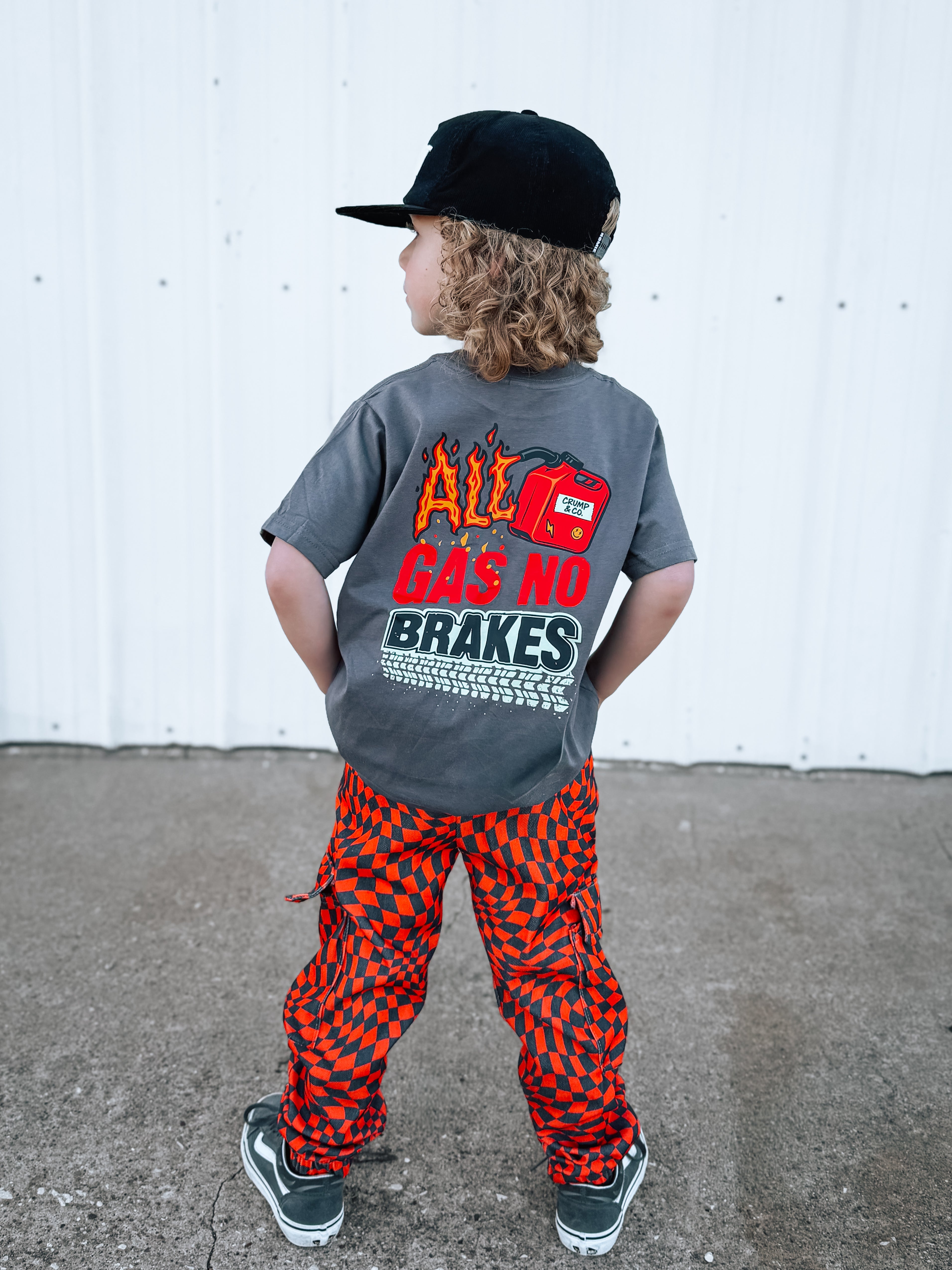All Gas | Charcoal Graphic T-Shirt