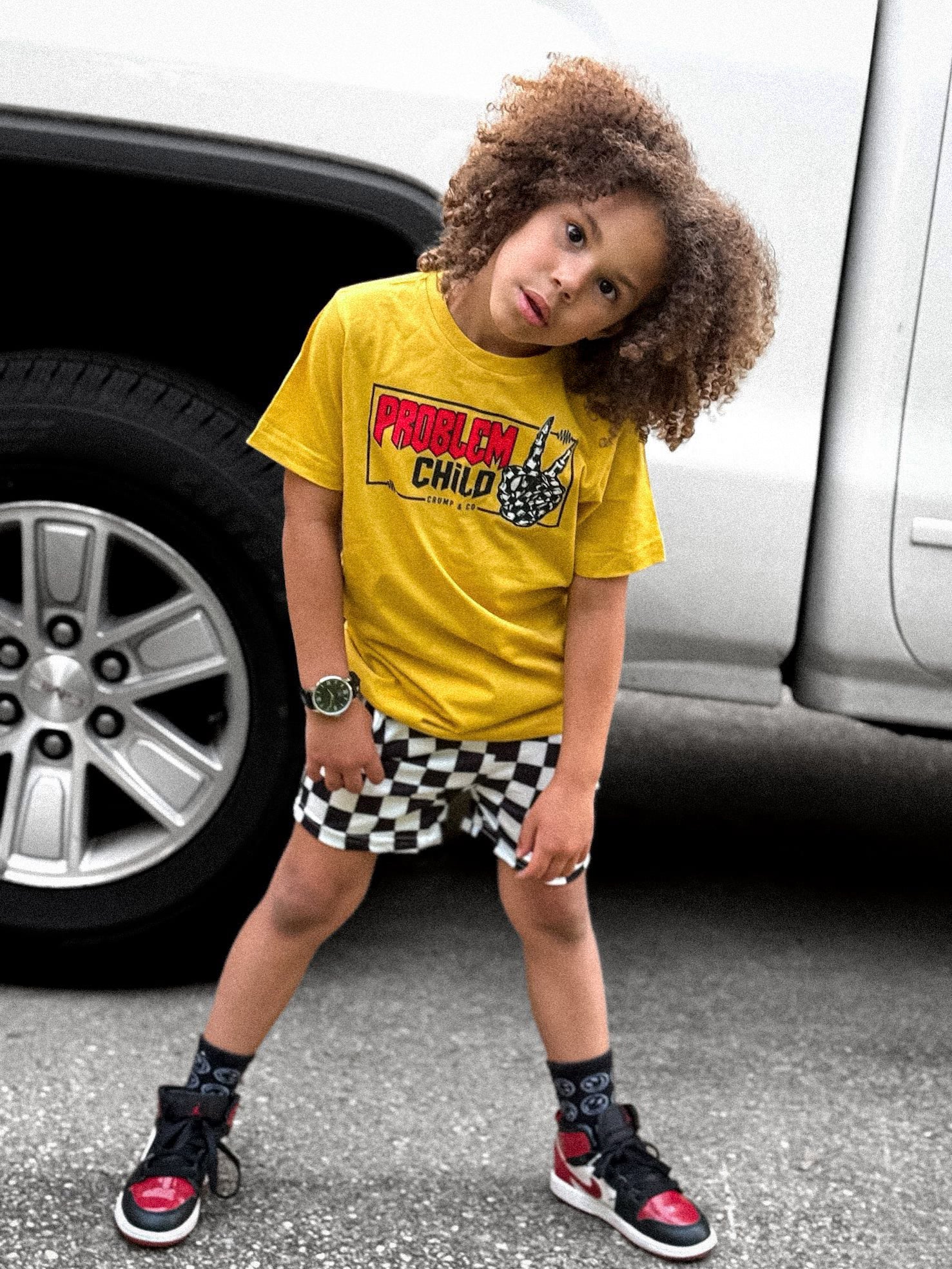 Problem Child | Mustard Graphic T-Shirt