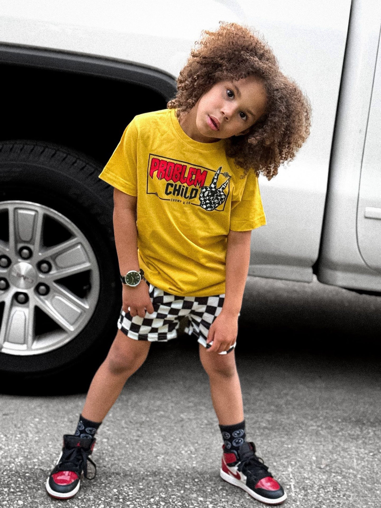 Problem Child | Mustard Graphic T-Shirt