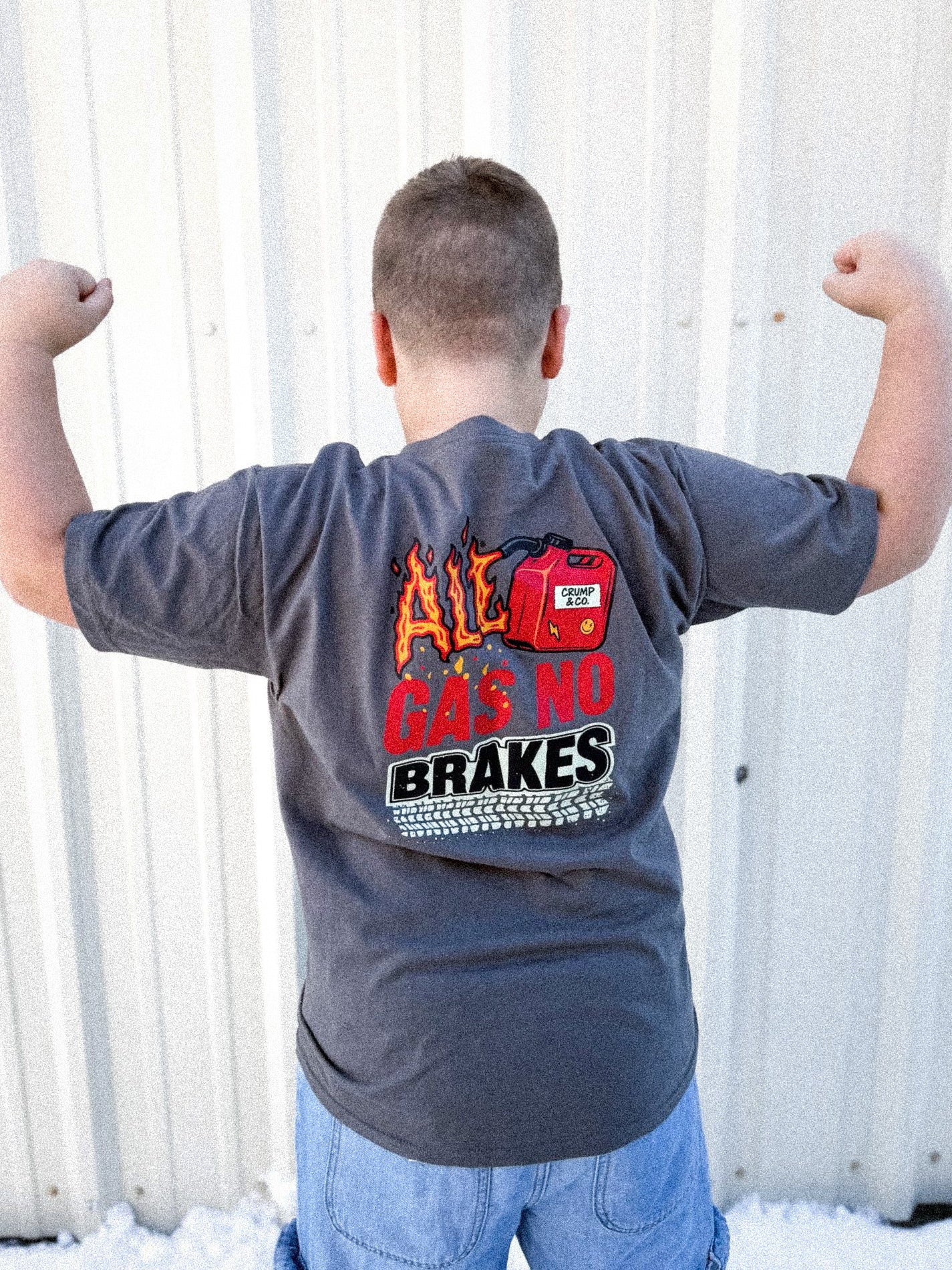All Gas | Charcoal Graphic T-Shirt
