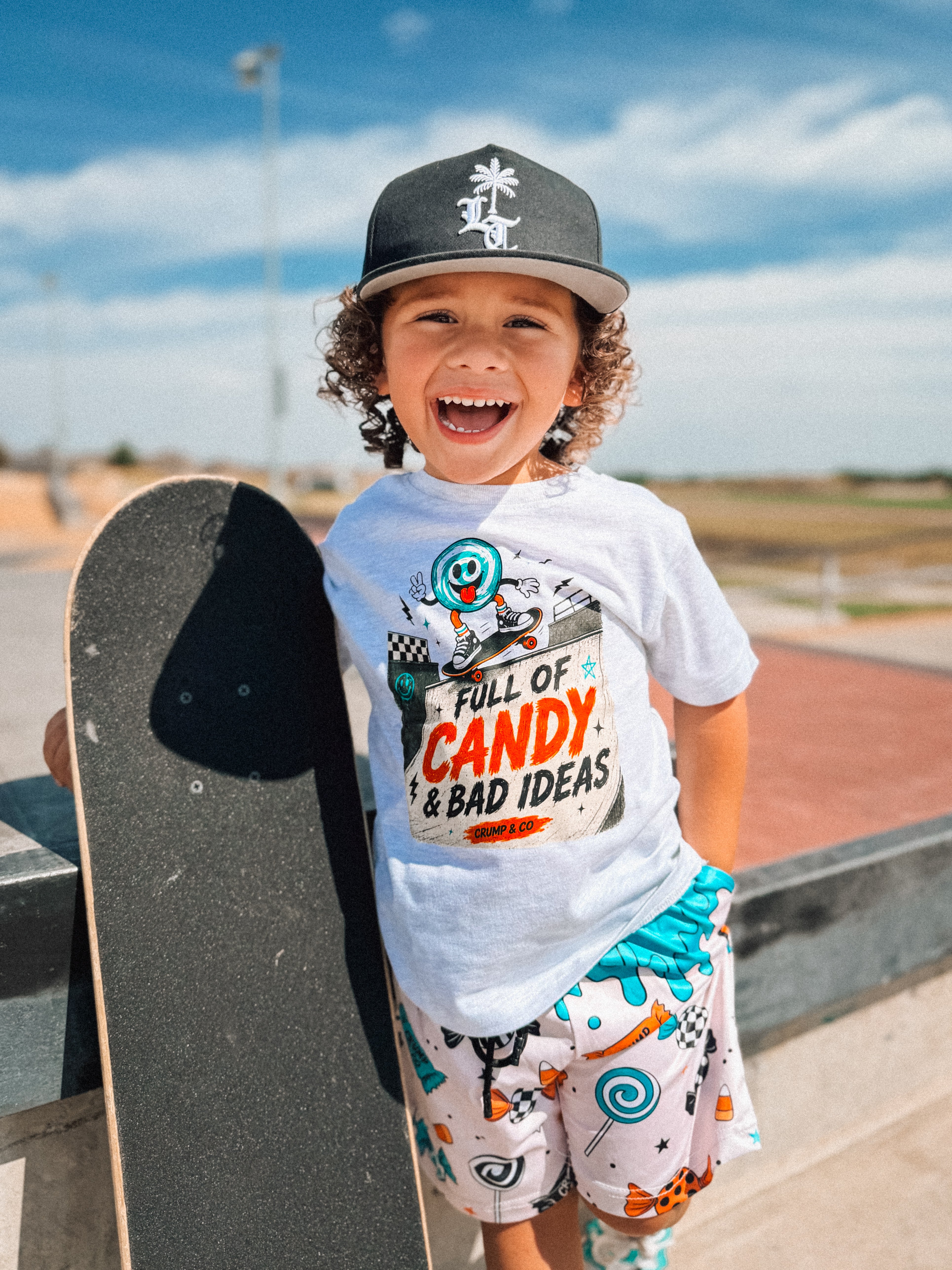 Full of Candy  | Ash Grey Graphic T-Shirt