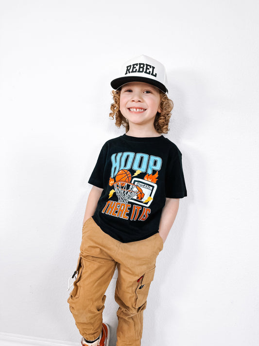 Hoop, There It Is| Black Graphic T-shirt