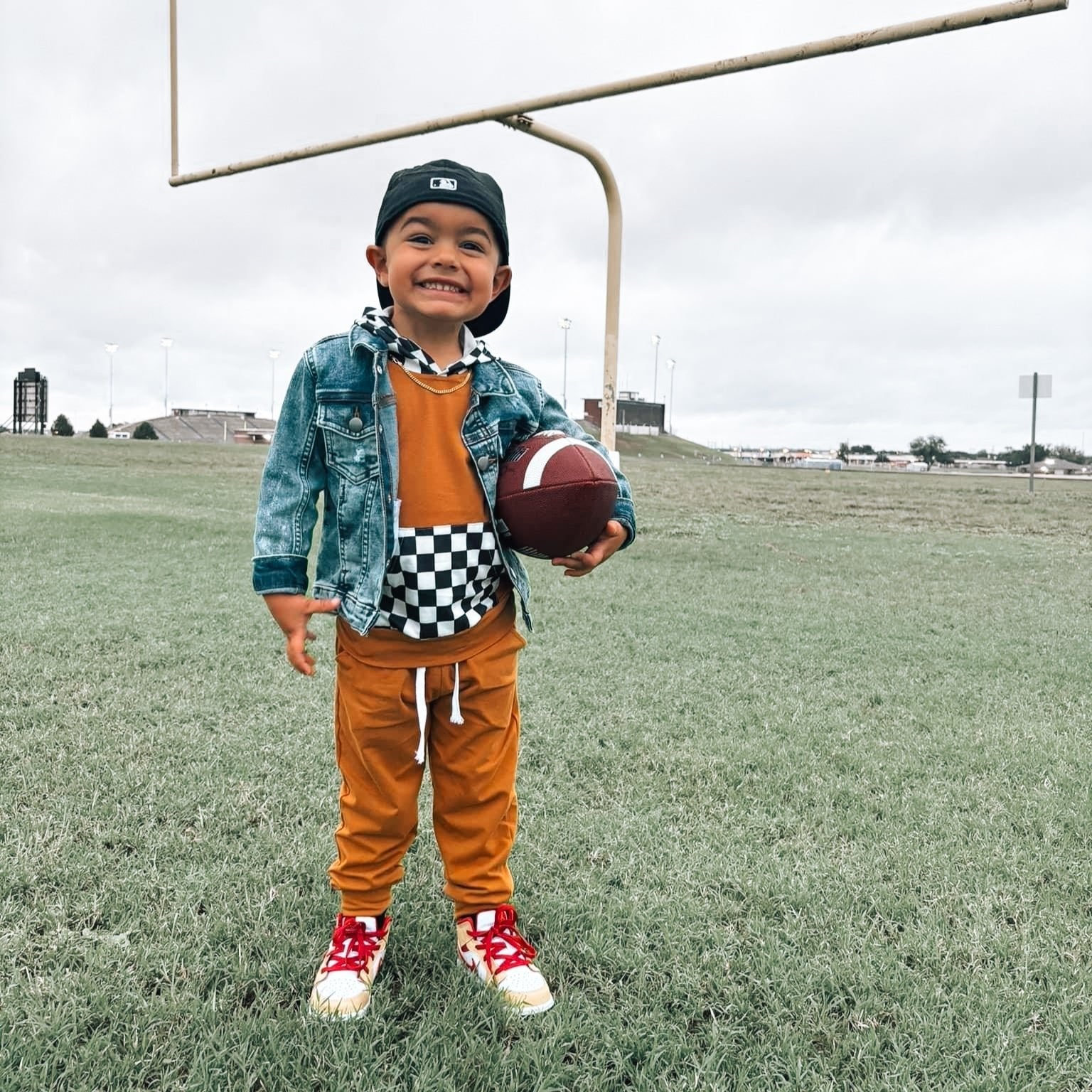 Bringing the Fall Vibes | Camel & Check Two Piece Set