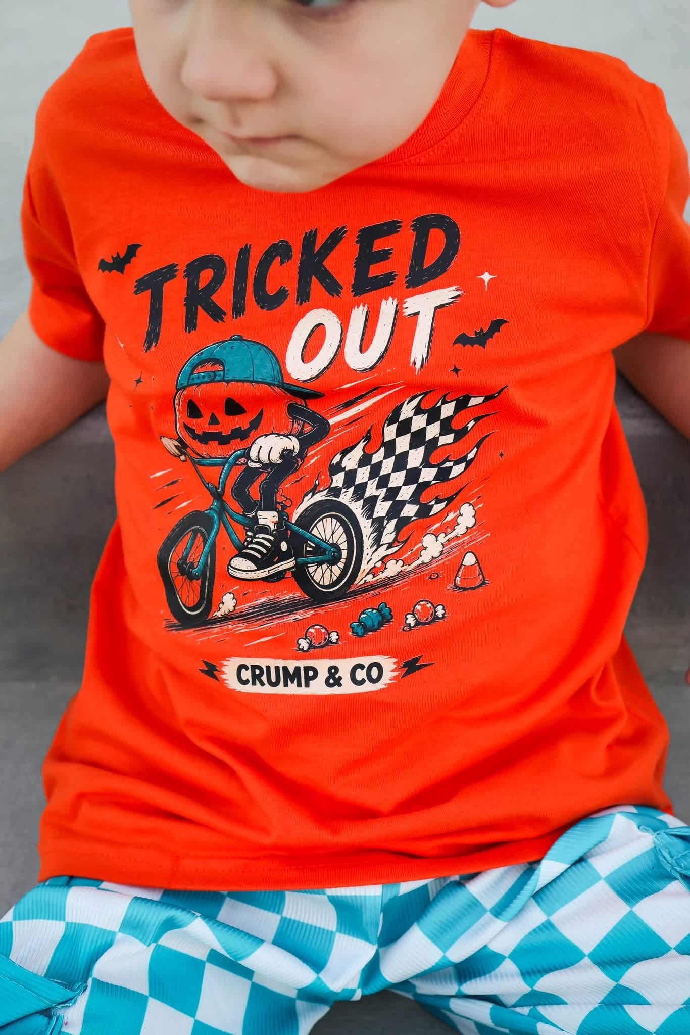 Tricked Out | Orange Graphic T-Shirt