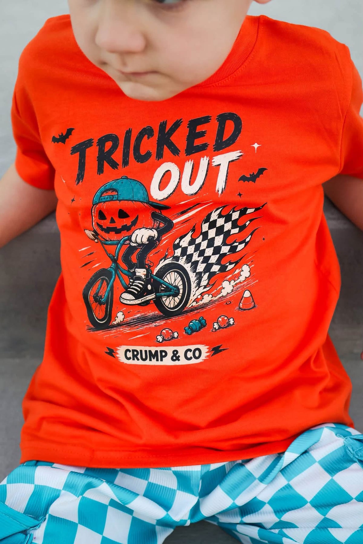 Tricked Out | Orange Graphic T-Shirt
