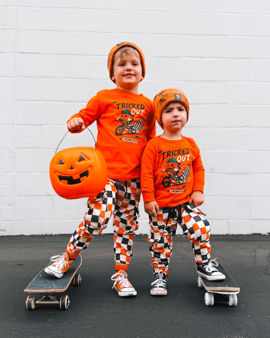 Tricked Out | Orange Long Sleeve T-Shirt
