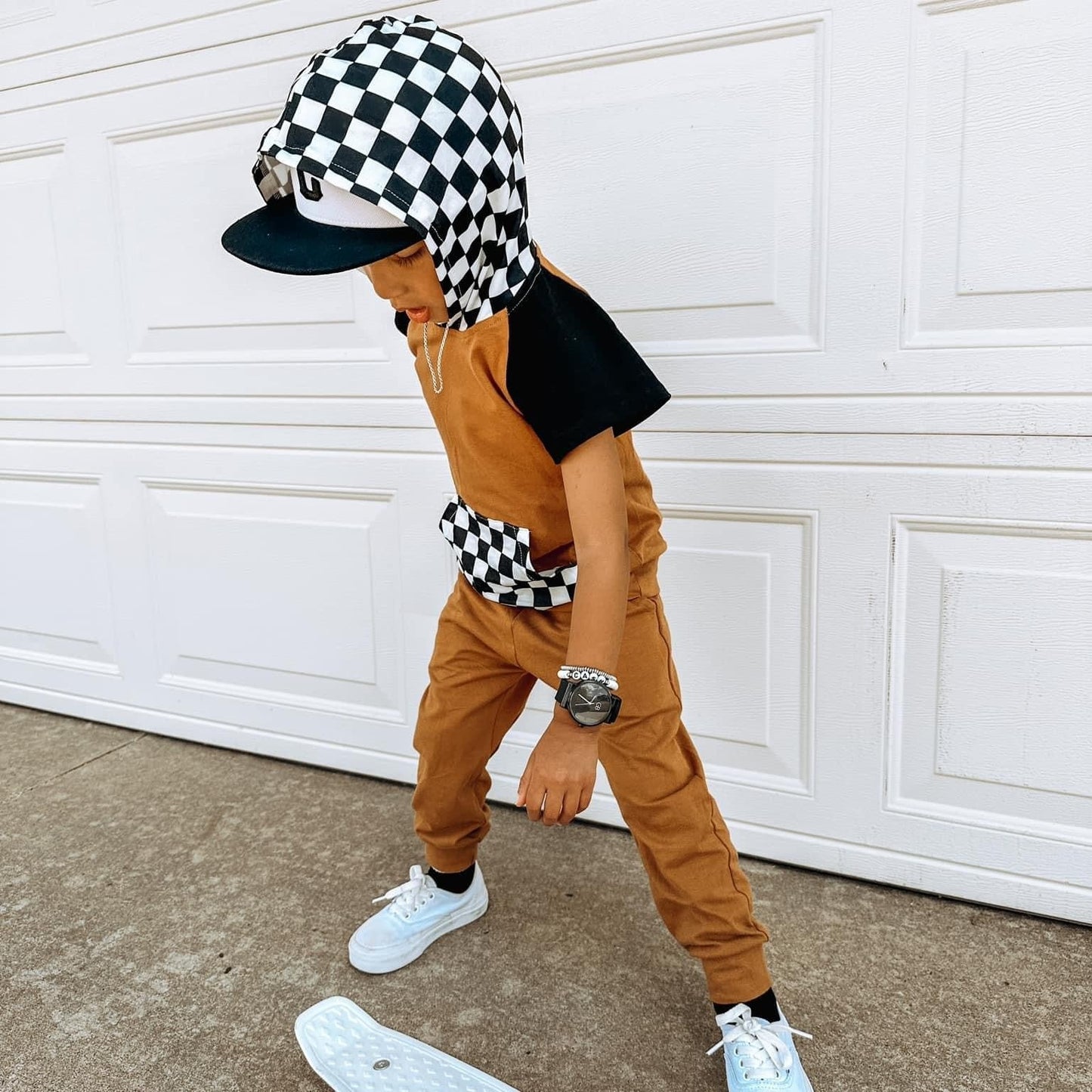 Bringing the Fall Vibes | Camel & Check Two Piece Set