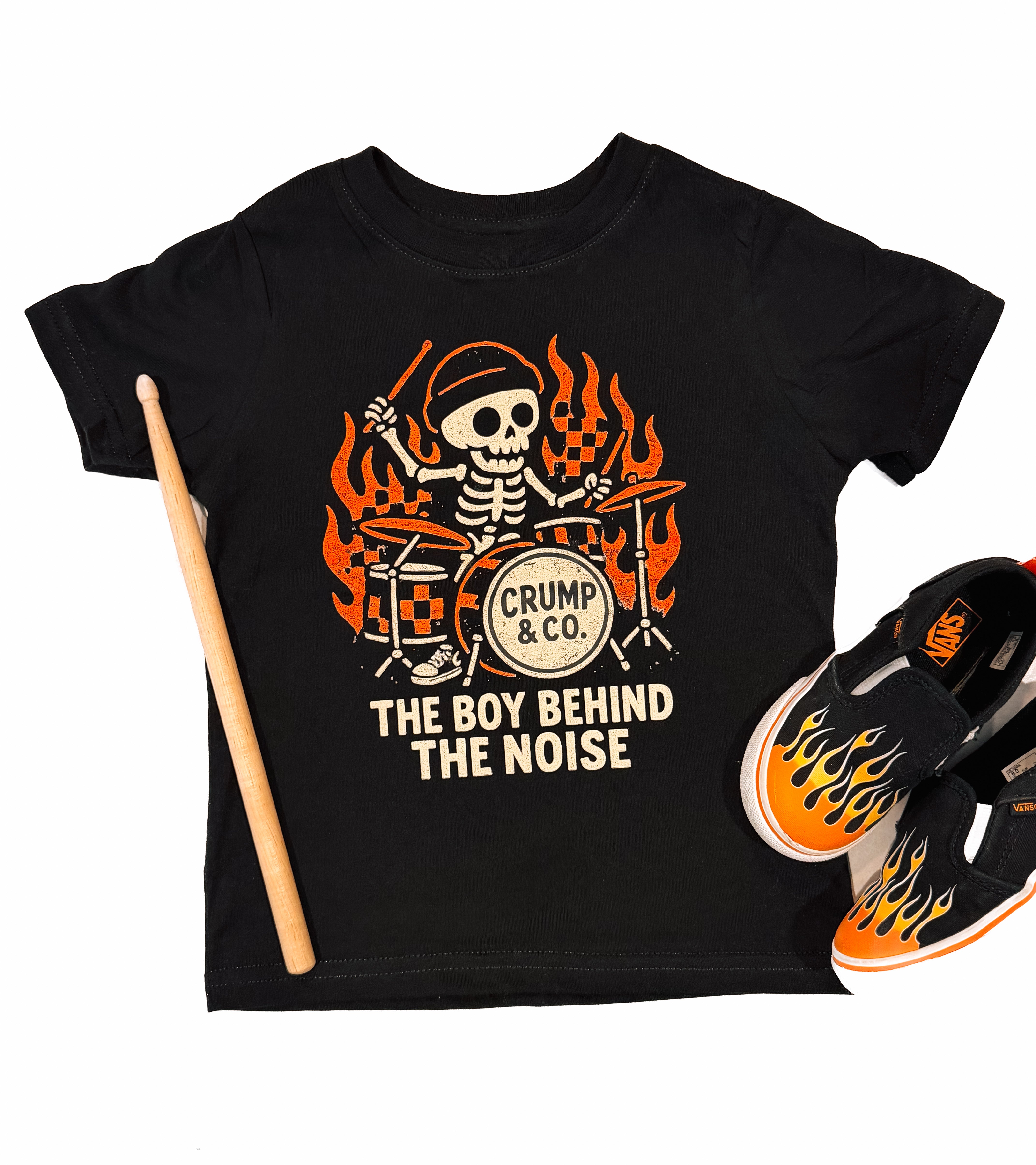 Behind The Noise | Black Graphic T-shirt