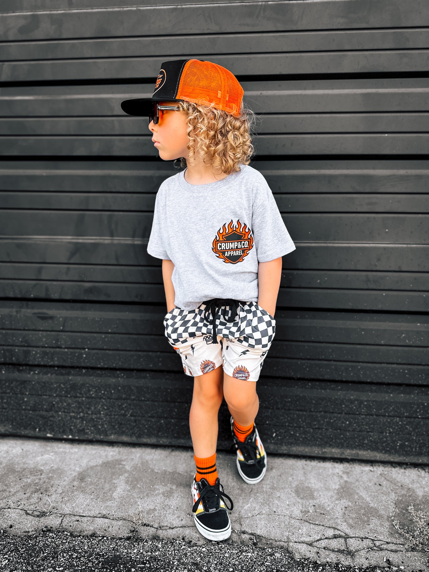Crump & Co. Flame | Heather Grey Graphic T-shirt