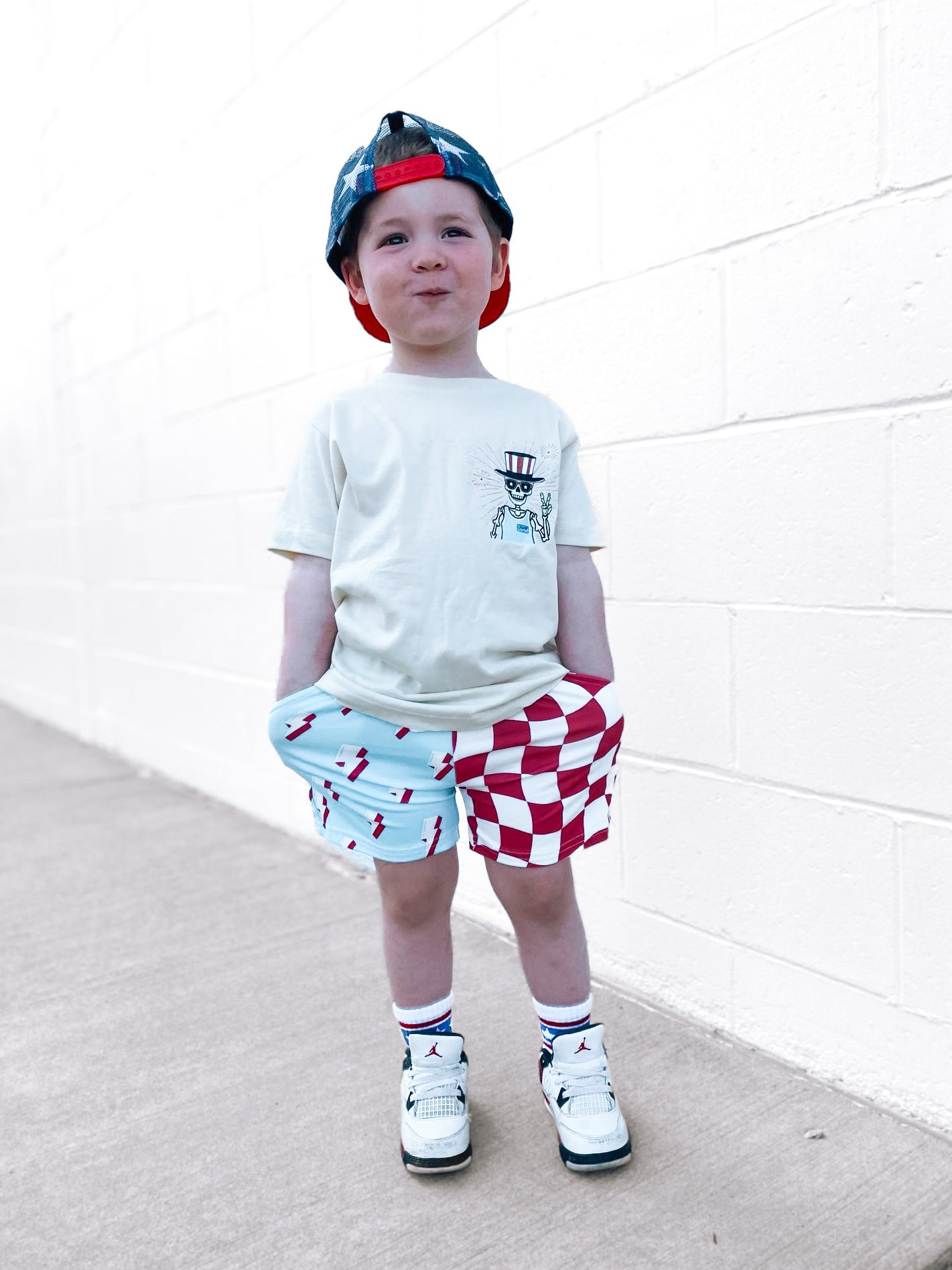 Little Dude Big Freedom | Ivory Graphic T-Shirt