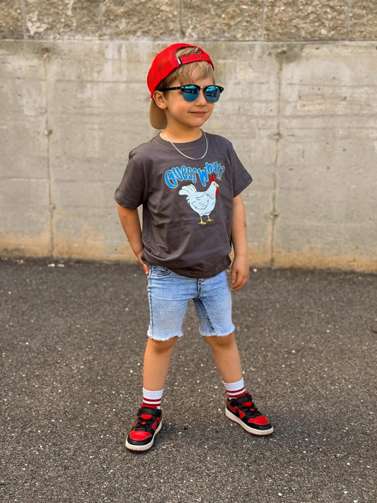 Chicken Butt| Charcoal Graphic T-Shirt