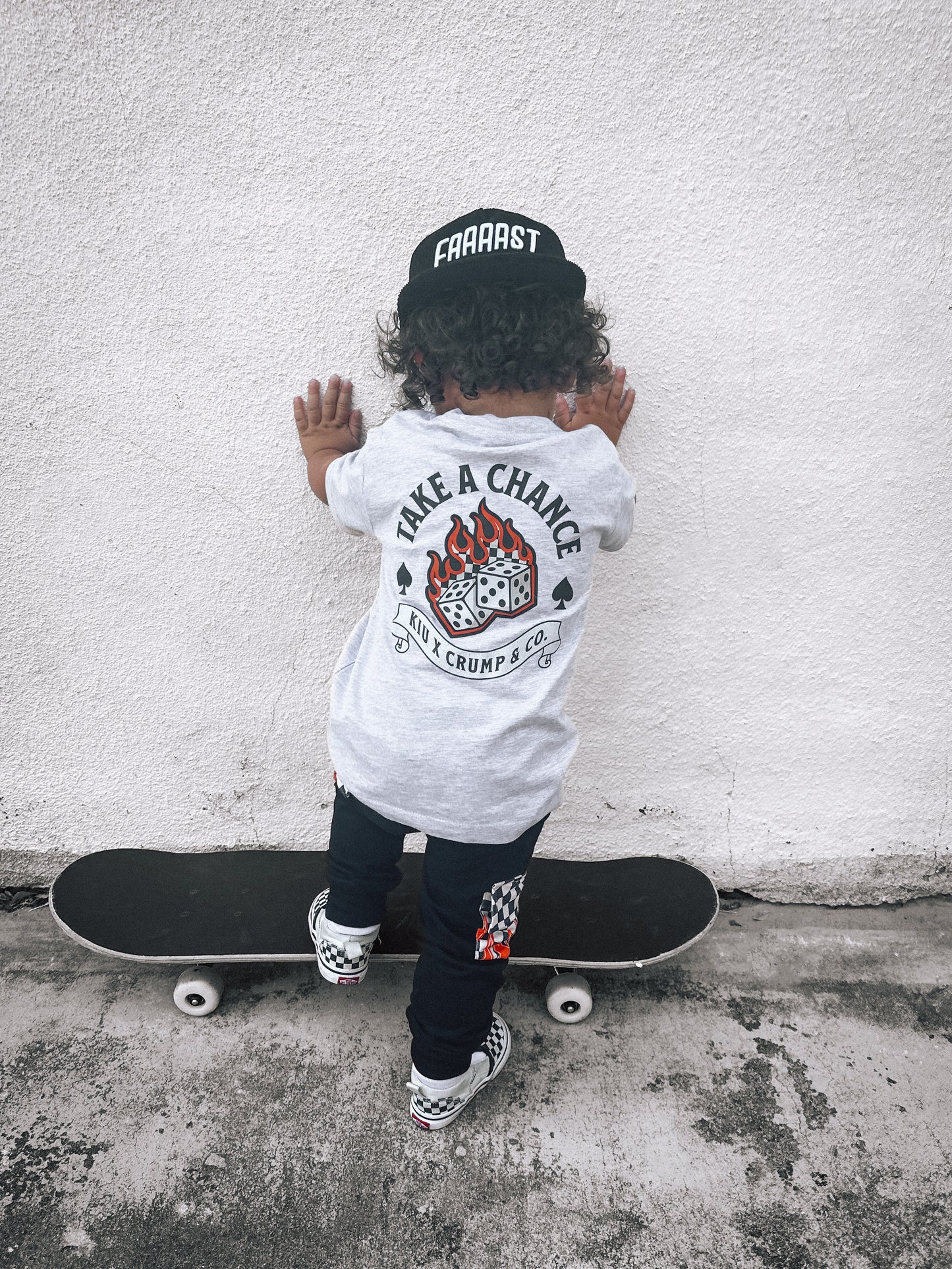 Take A Chance | Heather Grey Graphic T-shirt