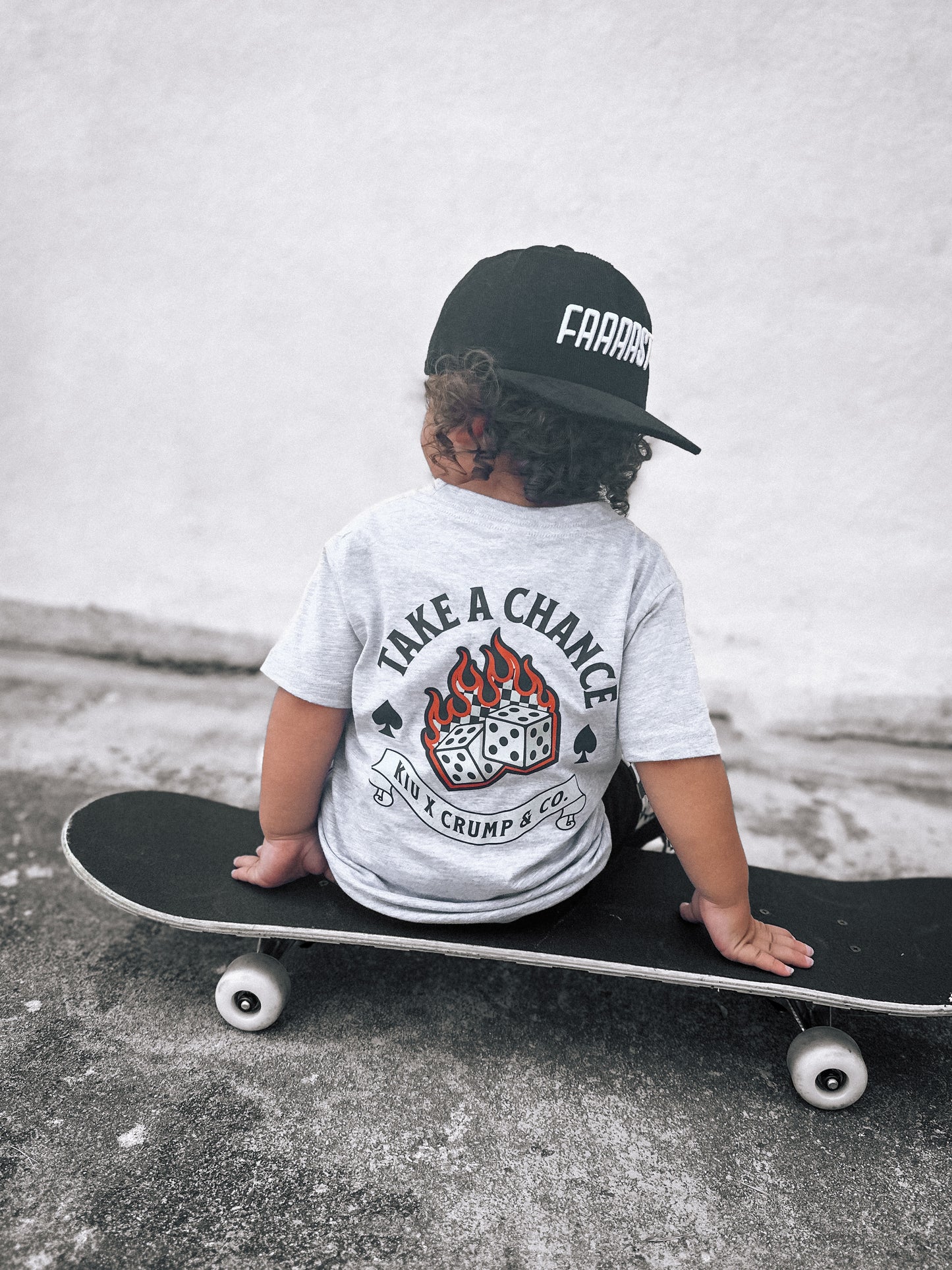 Take A Chance | Heather Grey Graphic T-shirt