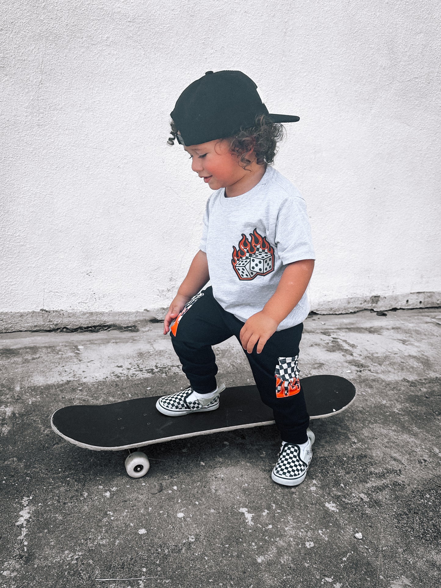 Take A Chance | Heather Grey Graphic T-shirt