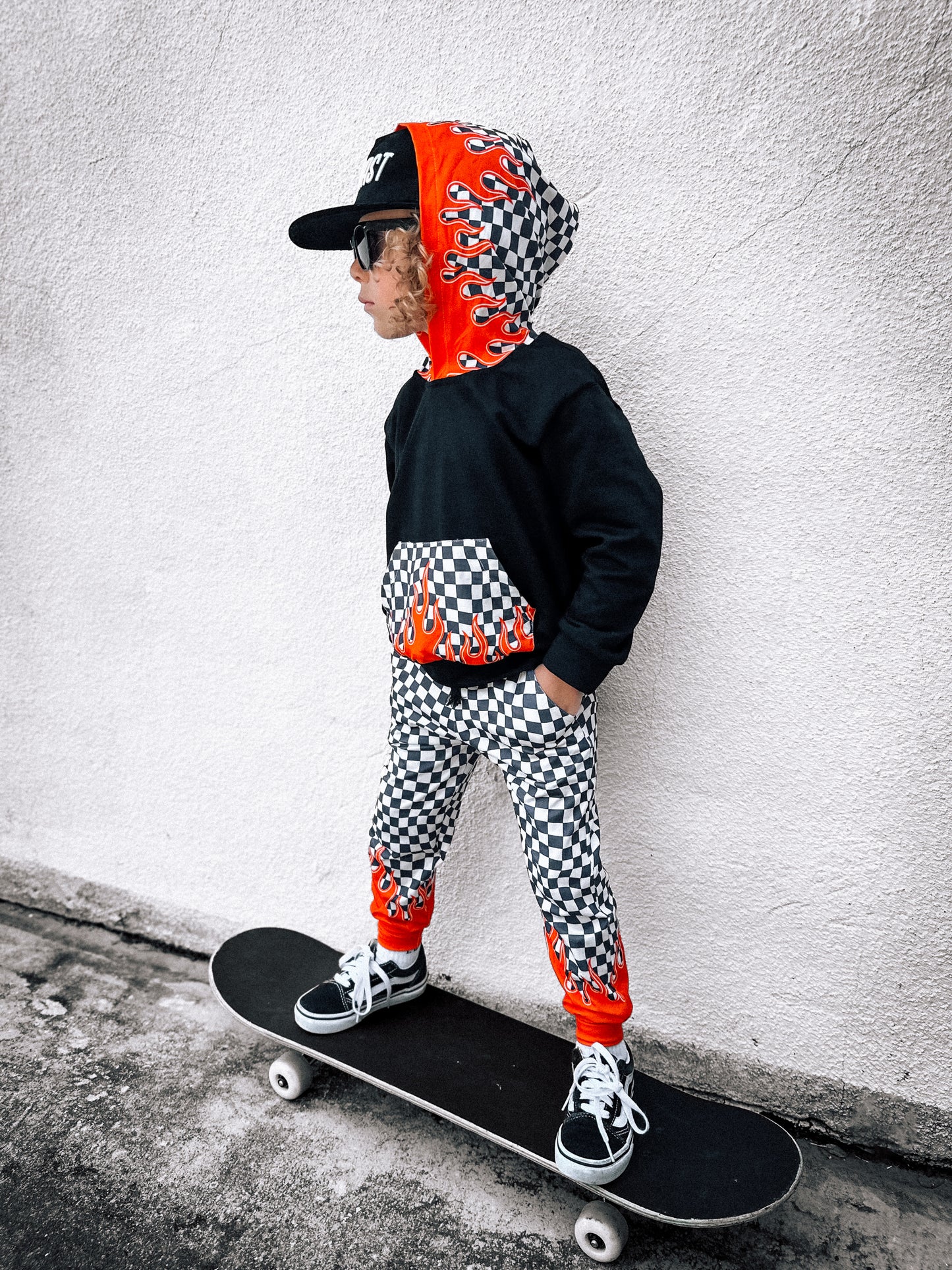 Check and Fire | Hoodie/ Jogger Set