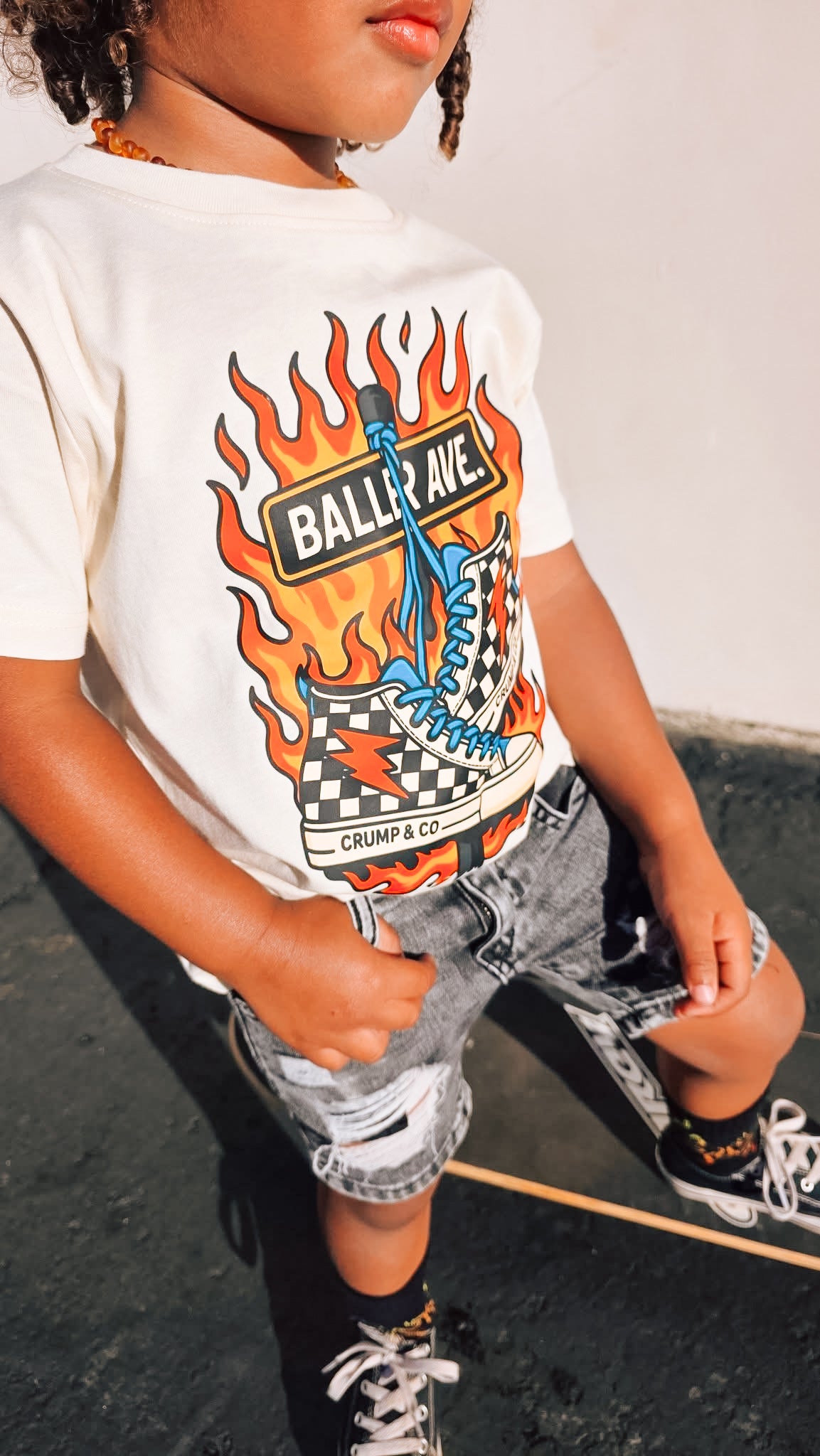 Baller Ave. | Ivory Graphic T-Shirt