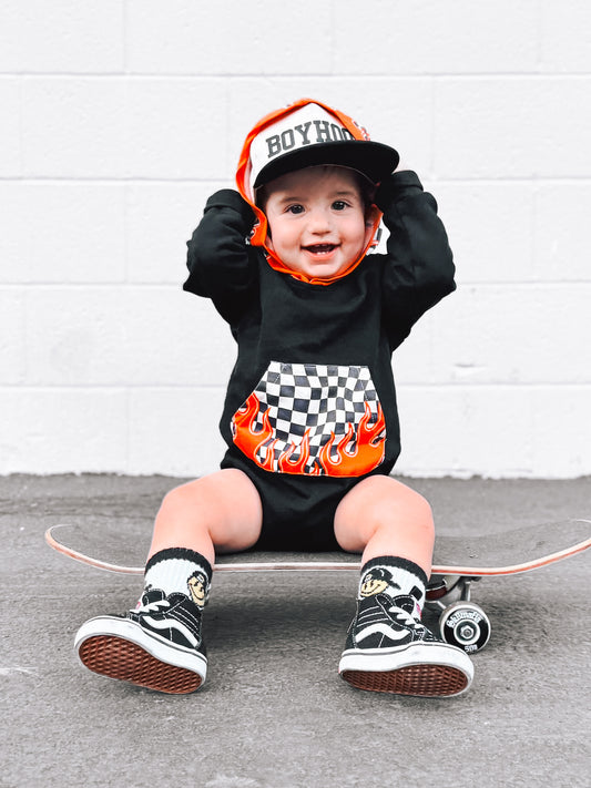 Burning Flame | Bubble Romper