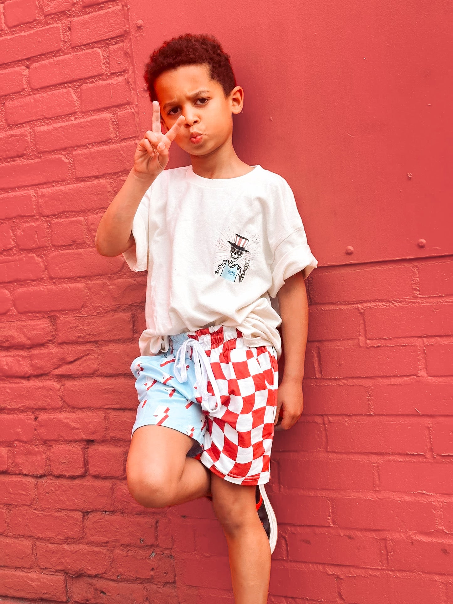 Little Dude Big Freedom | Ivory Graphic T-Shirt