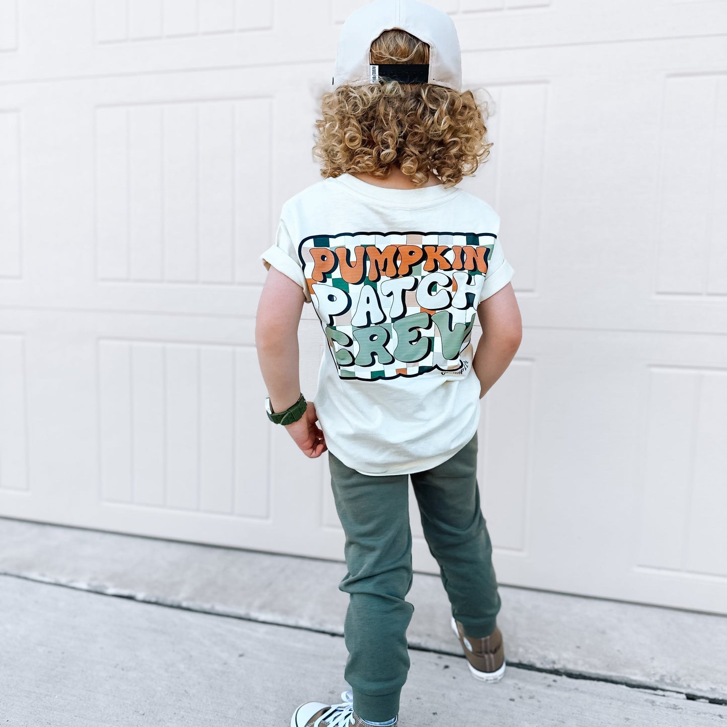 Pumpkin Patch Crew | Ivory Graphic T-Shirt