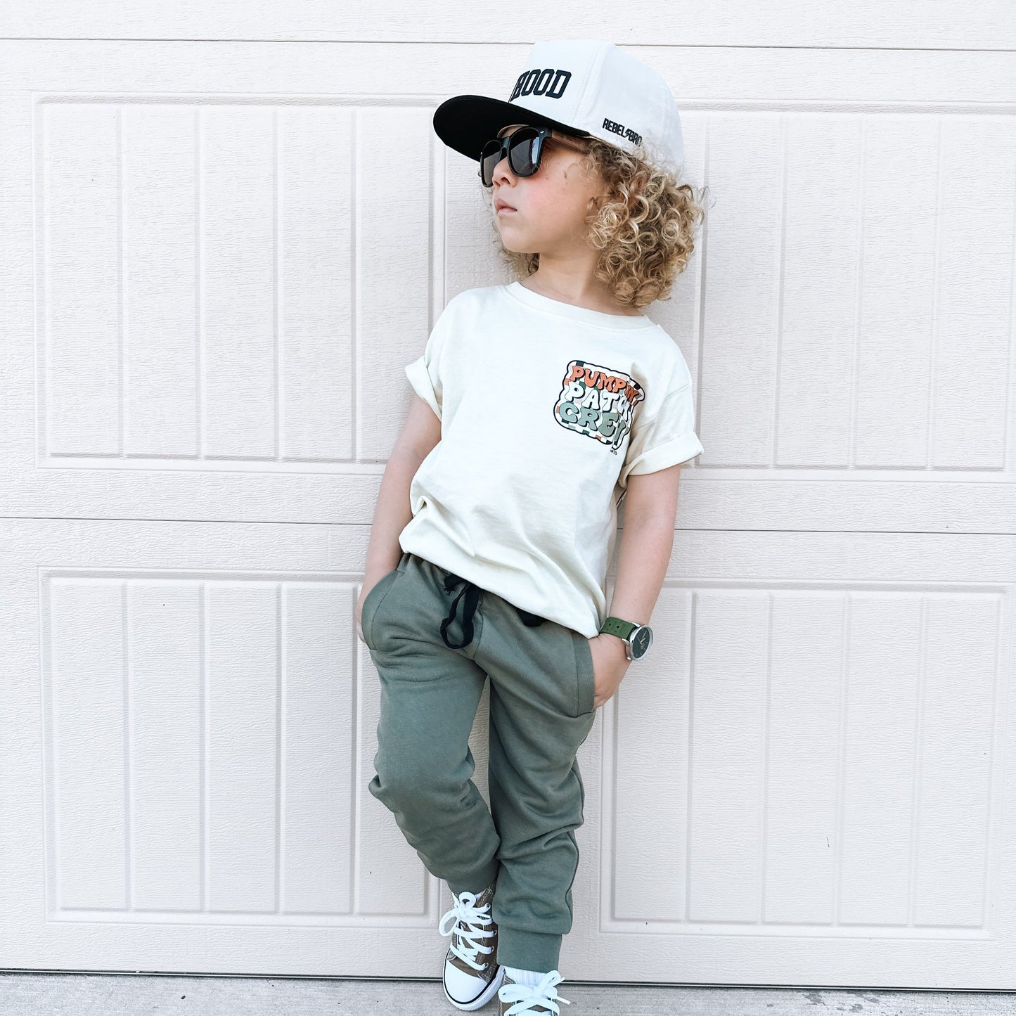 Pumpkin Patch Crew | Ivory Graphic T-Shirt