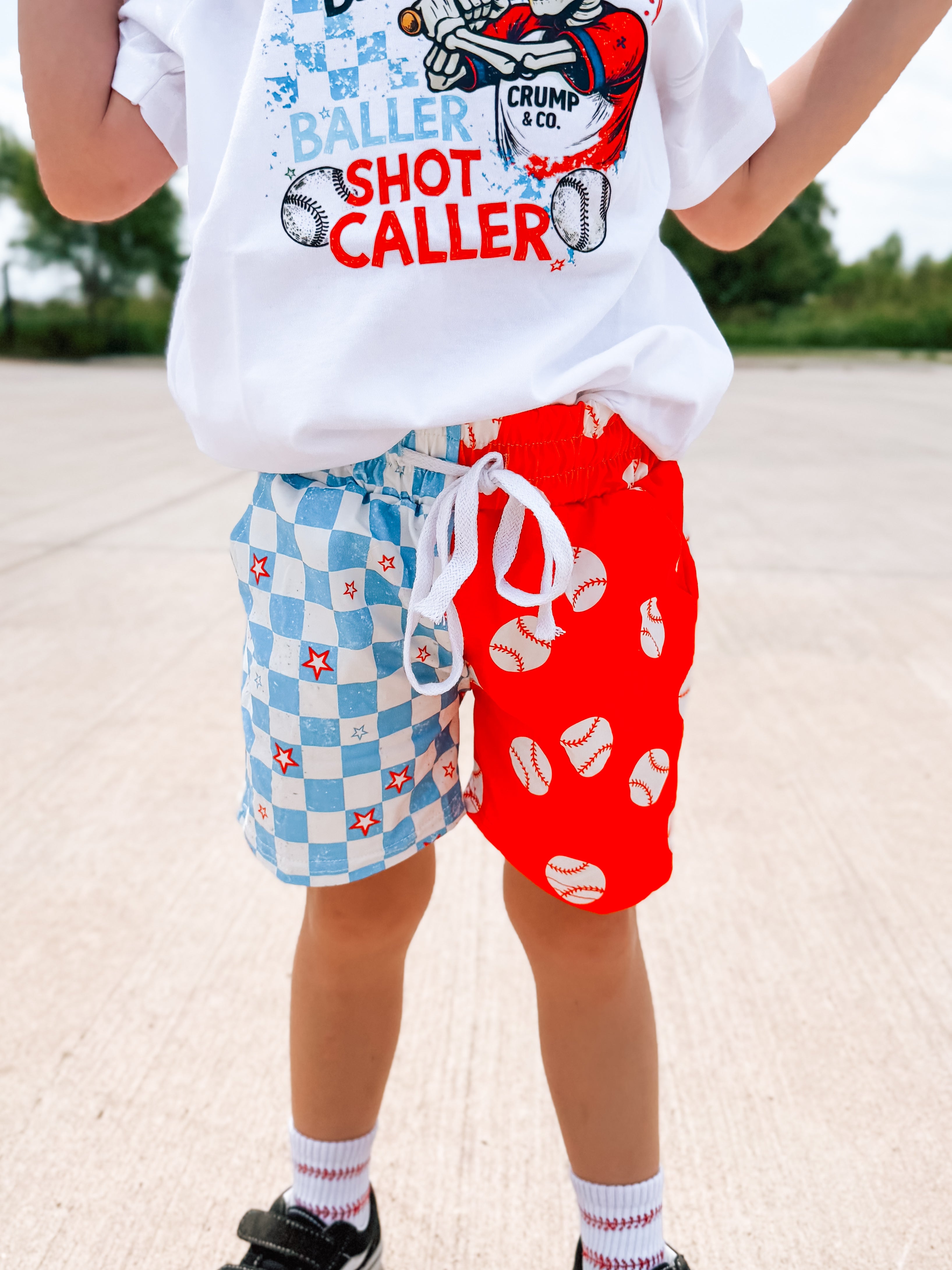 Mix Match Holiday | Tie Shorts
