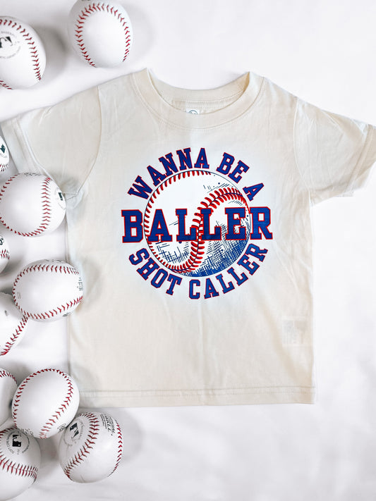 Be A Baller | Ivory Graphic T-shirt