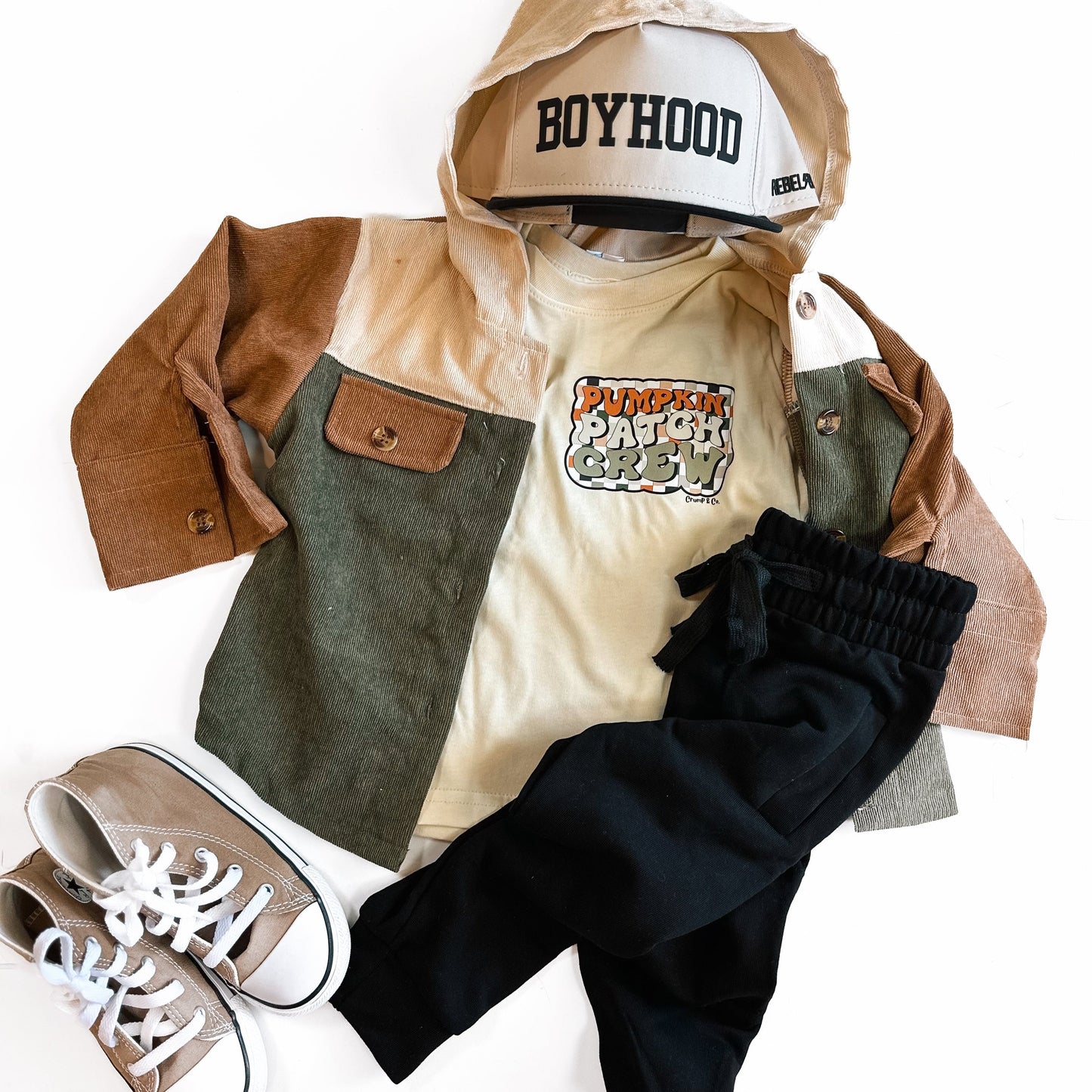 Pumpkin Patch Crew | Ivory Graphic T-Shirt