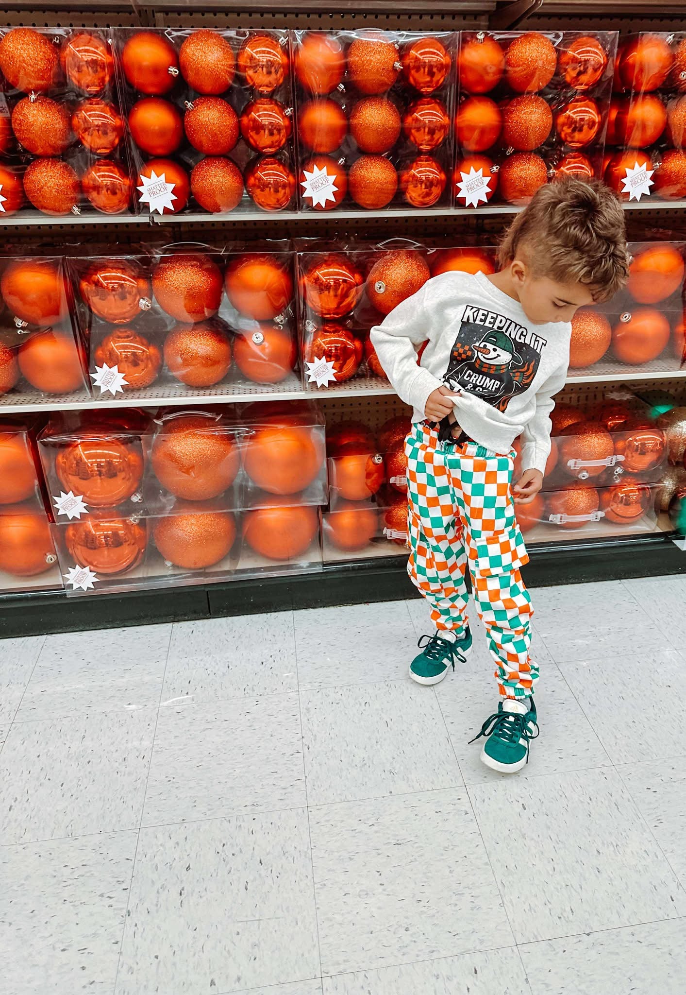 Crump Christmas | Checker Cargo Jogger Pant