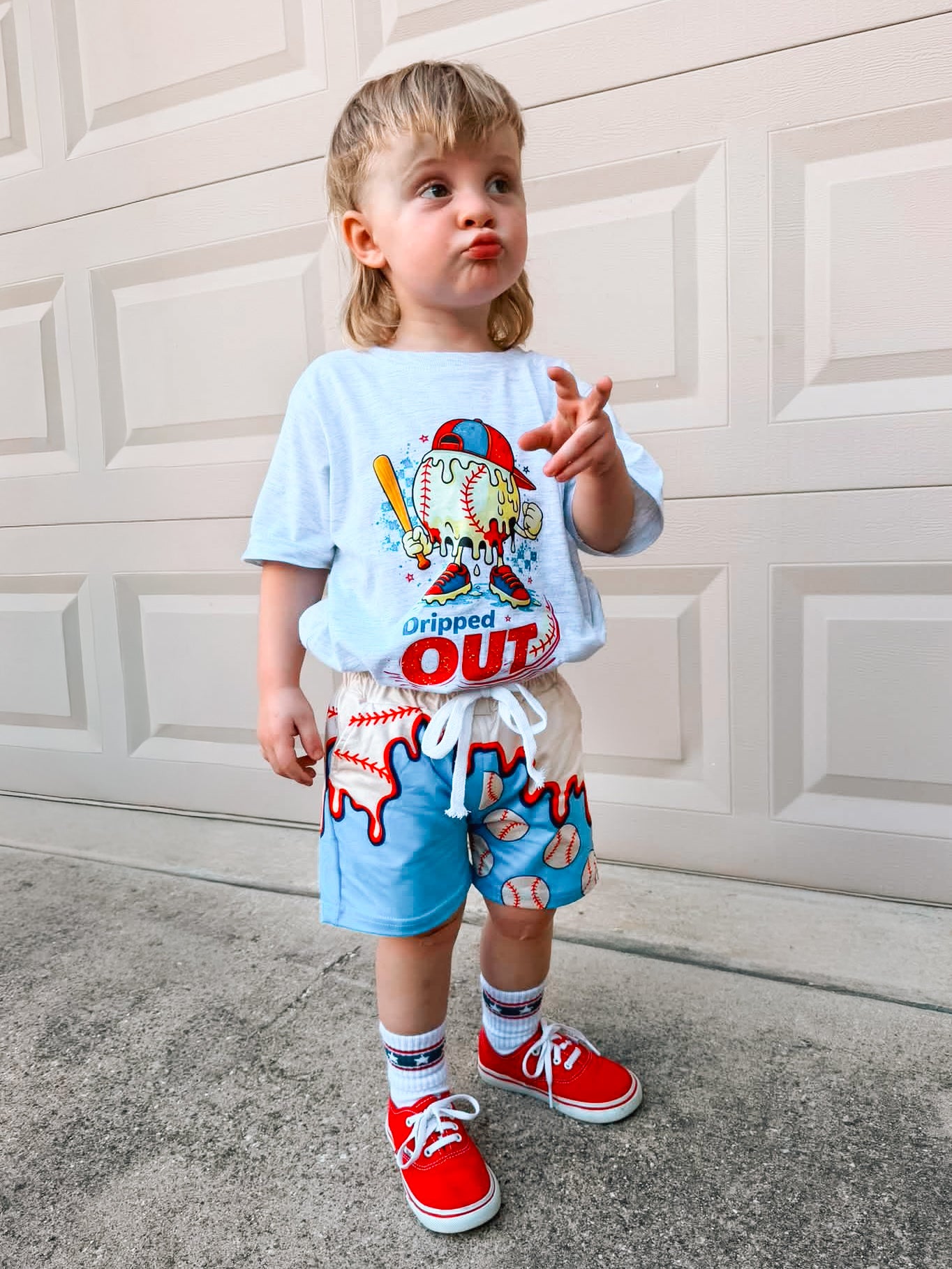 Bubble Drip Holiday | Tie Shorts