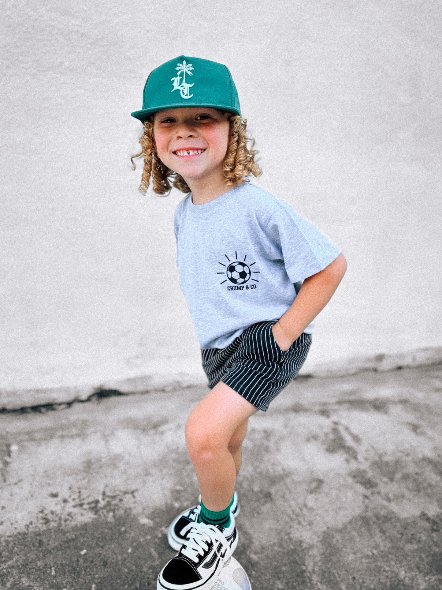 Kick It | Heather Grey Graphic T-Shirt