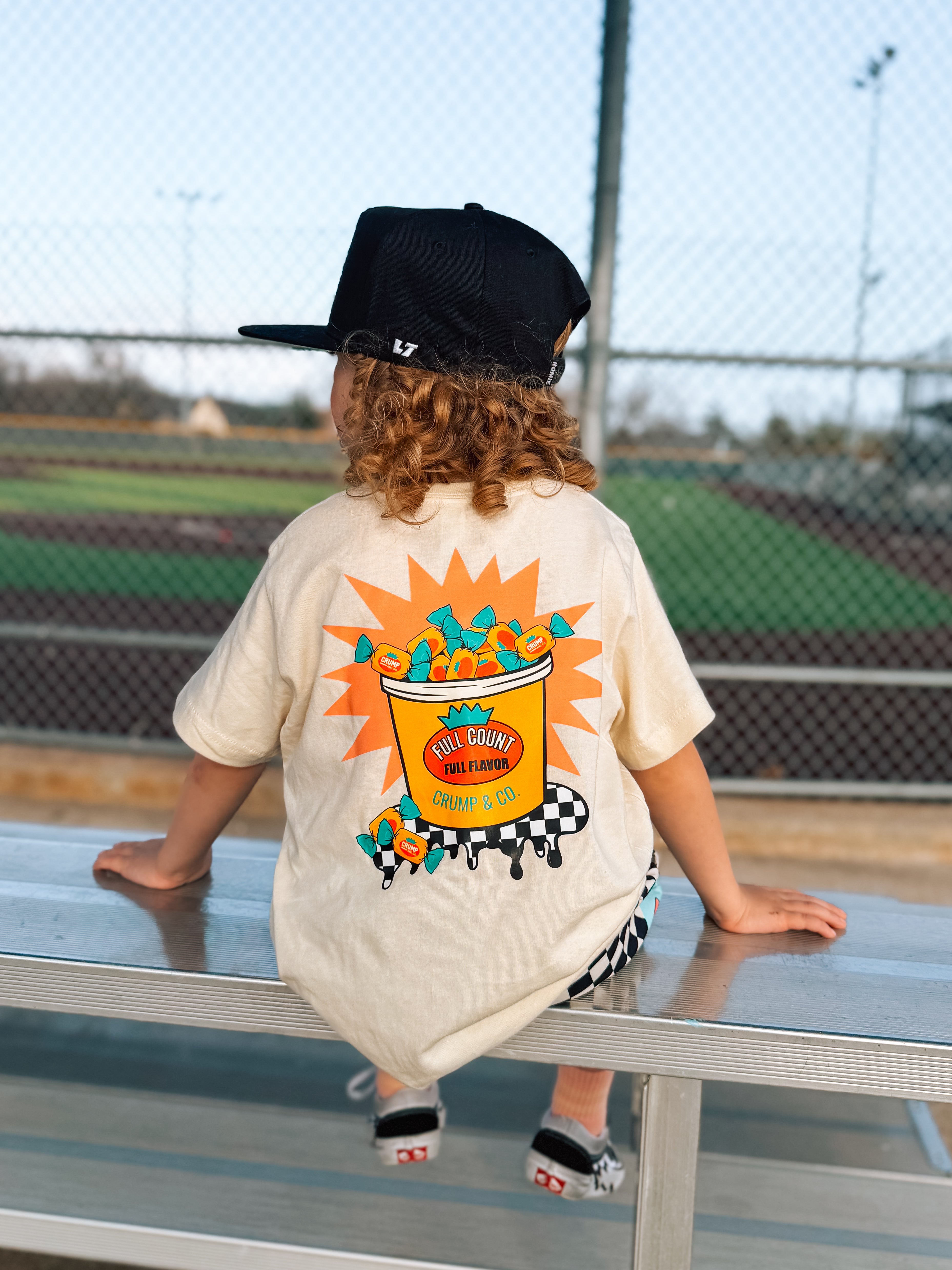 Bubble Gum Bucket| Ivory Graphic T-Shirt