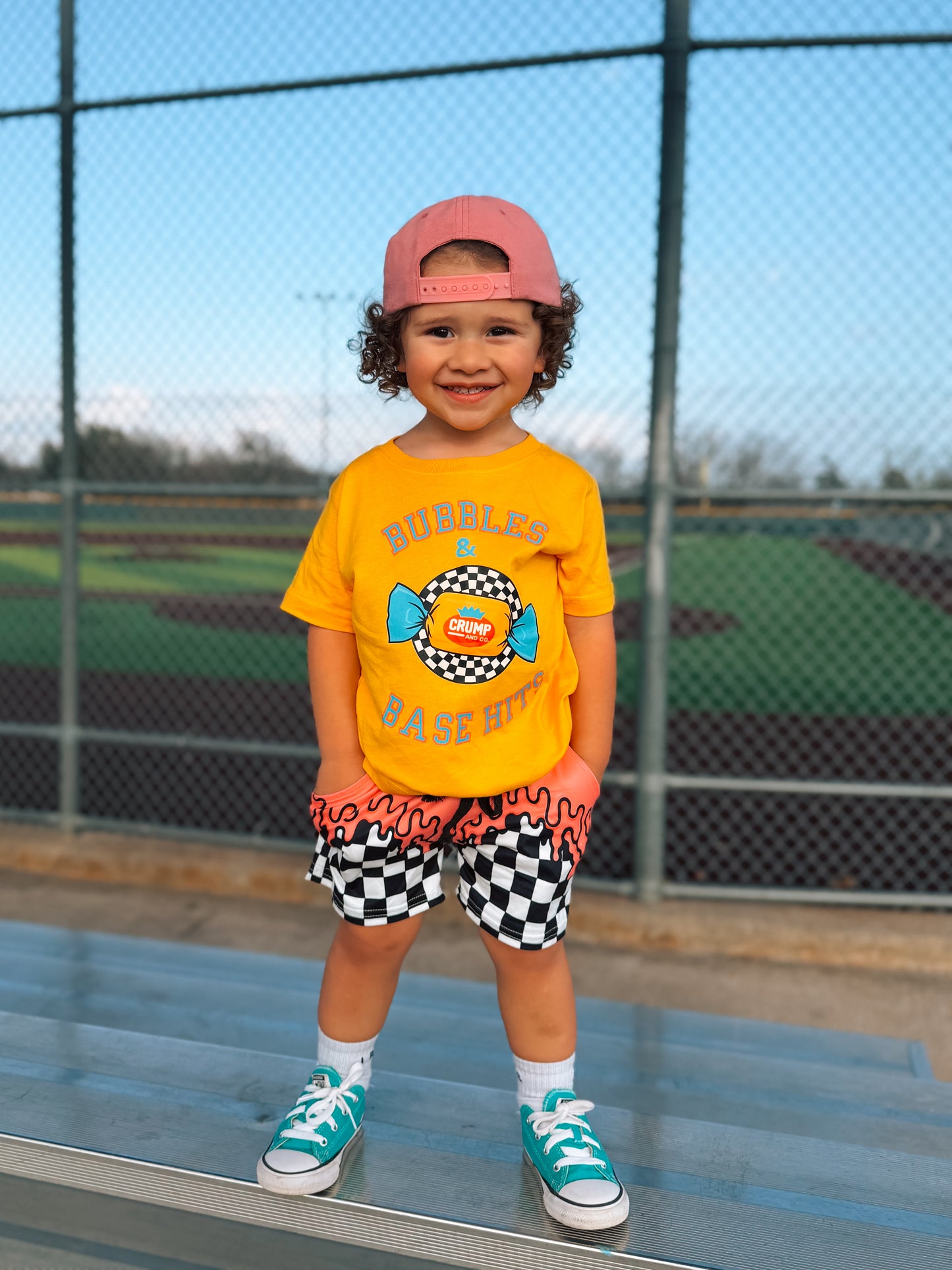 Base Hit | Gold Graphic T-Shirt