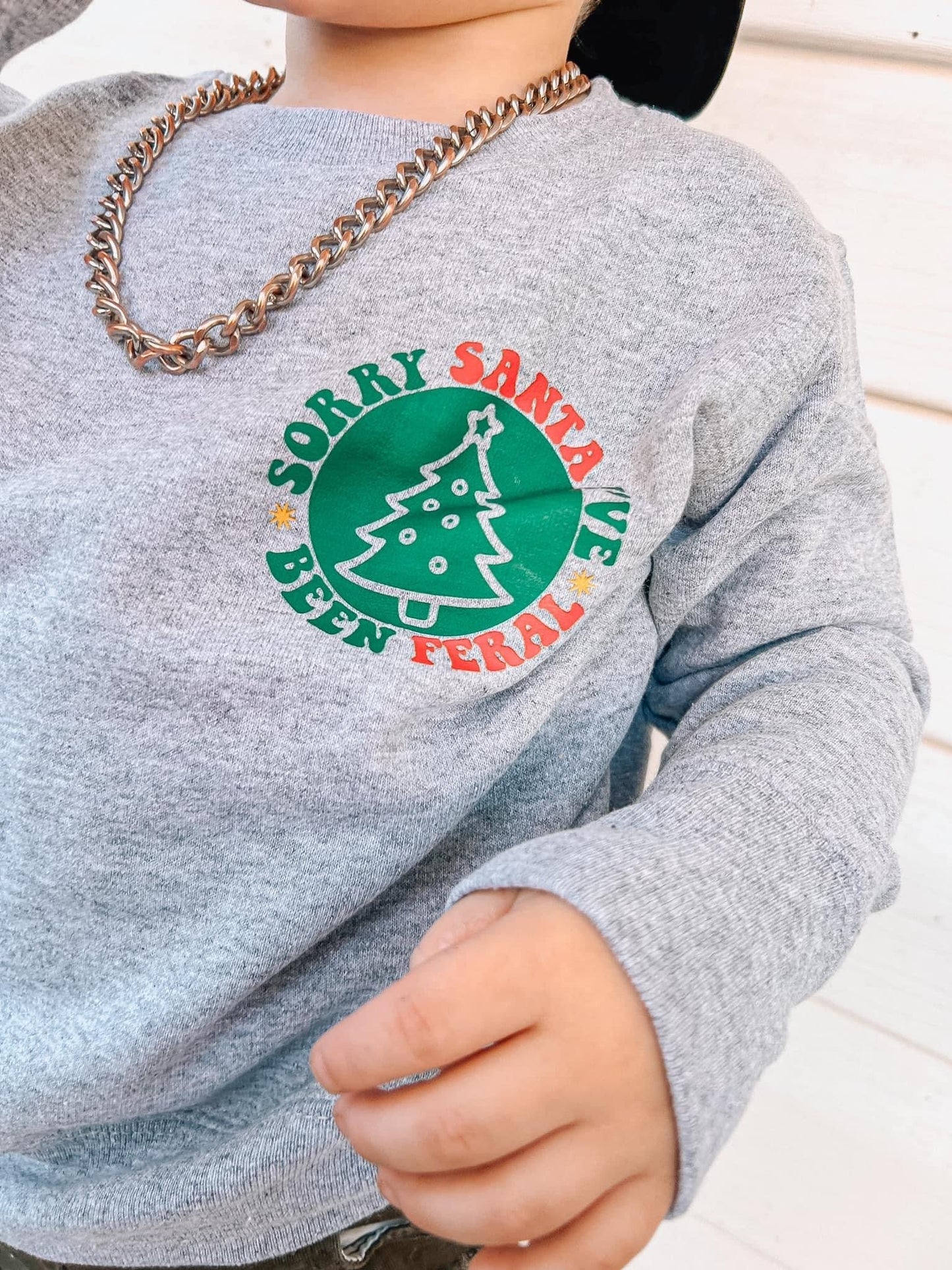 Sorry Santa | Grey Sweatshirt