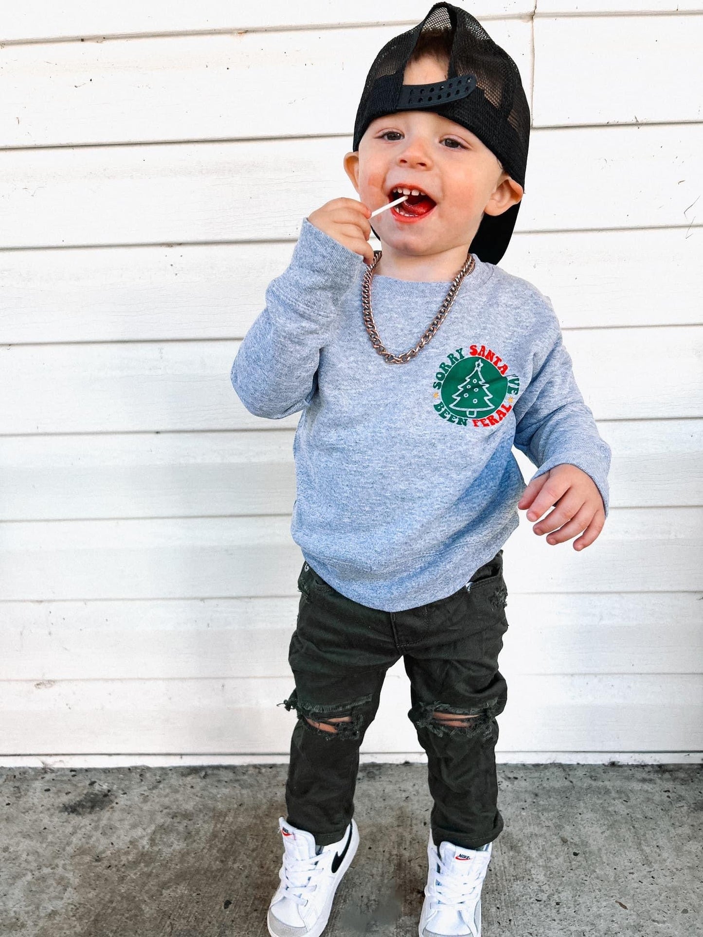 Sorry Santa | Grey Sweatshirt