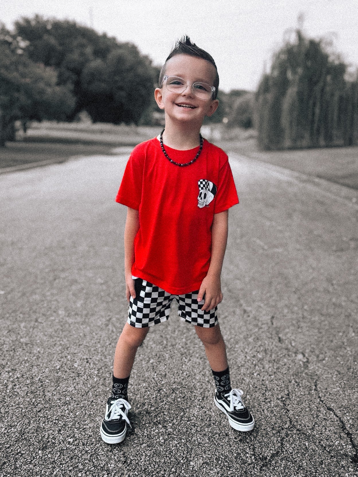 Snapbacks & Trouble | Red Graphic T-Shirt