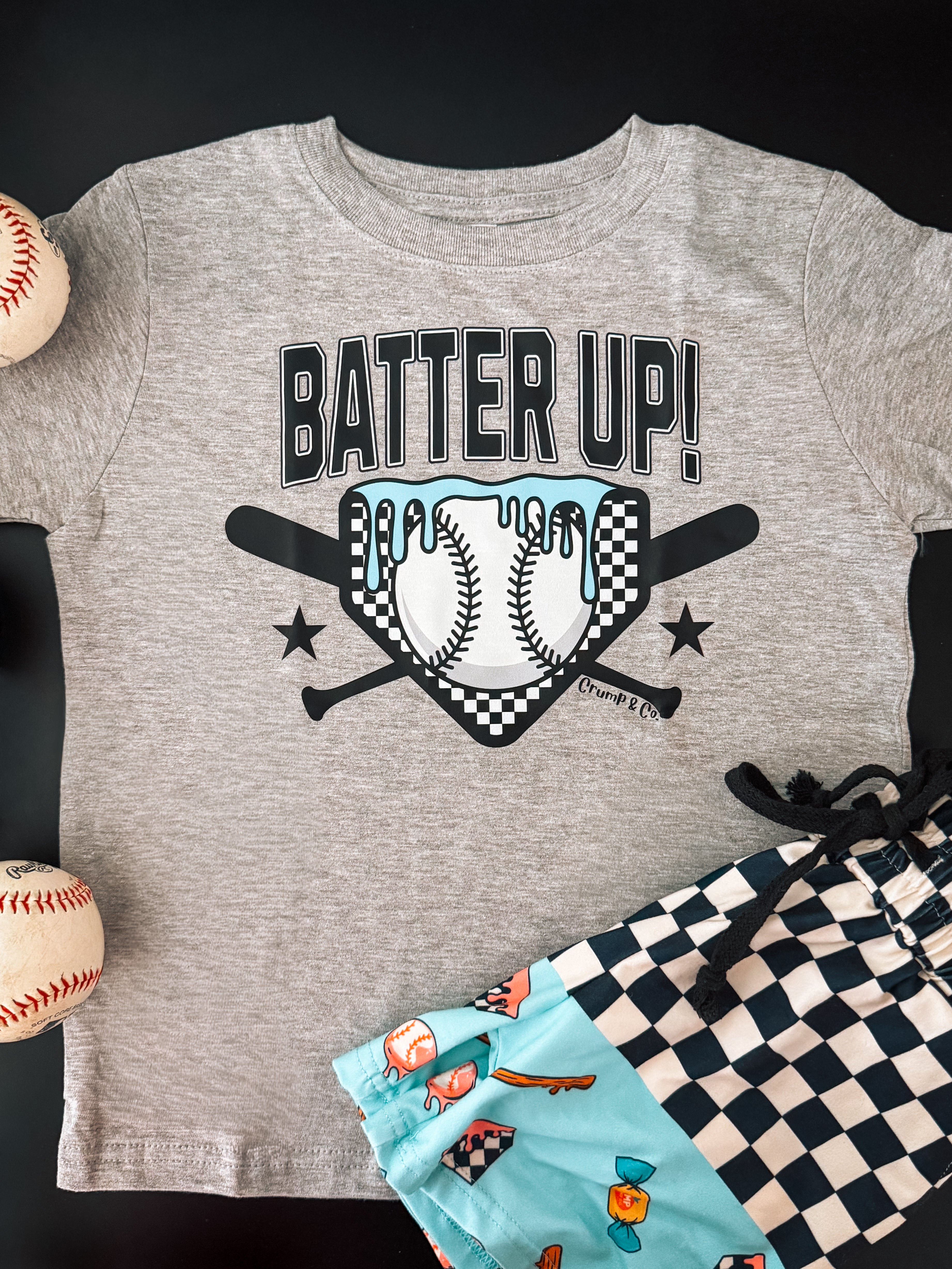 Batter Up | Heather Graphic T-Shirt