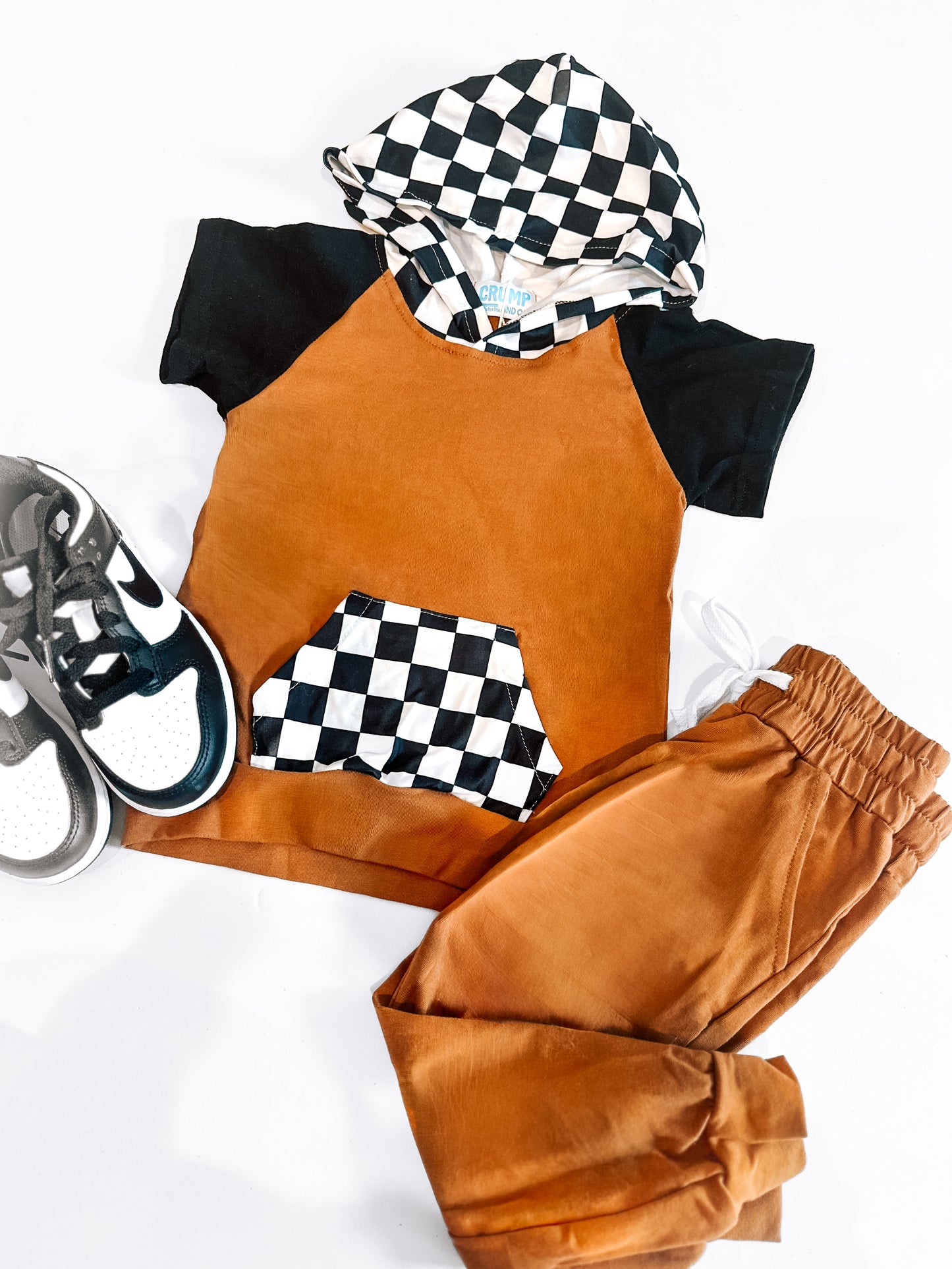 Bringing the Fall Vibes | Camel & Check Two Piece Set