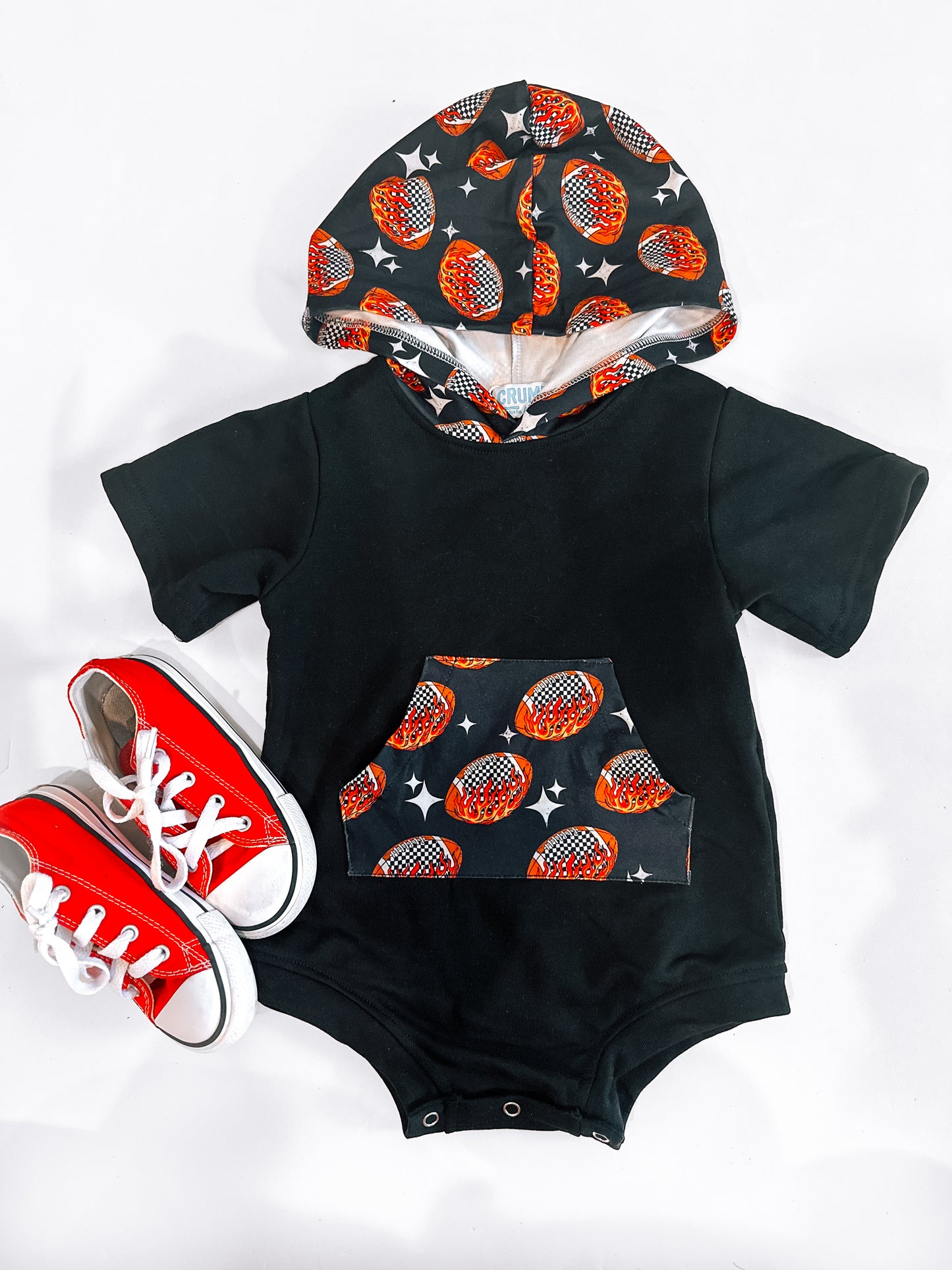 Flame and Checker | Bubble Romper