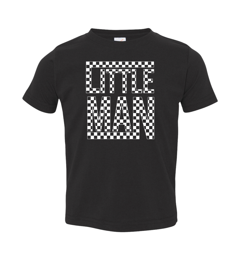 Little Man| Black Graphic T-shirt