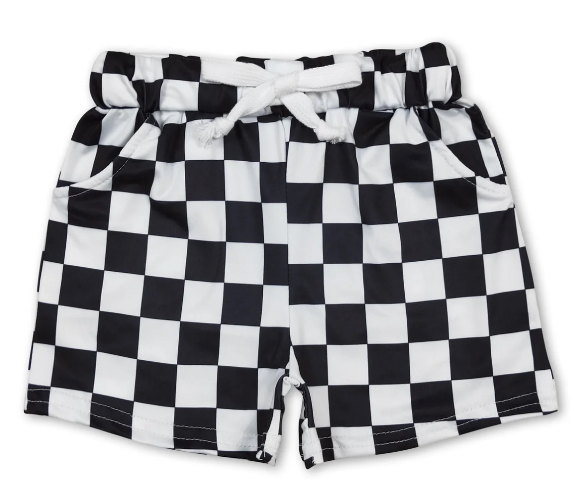 What a Vibe | Checker Print Shorts