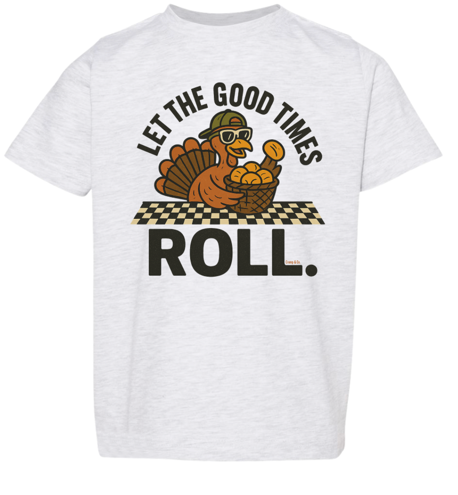 Good Times Roll | Ash Grey Graphic T-shirt