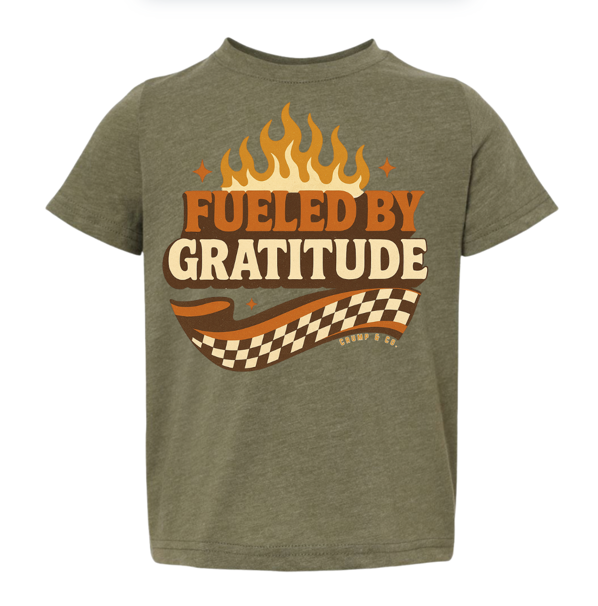 Fueled By Gratitude | Olive Graphic T-Shirt