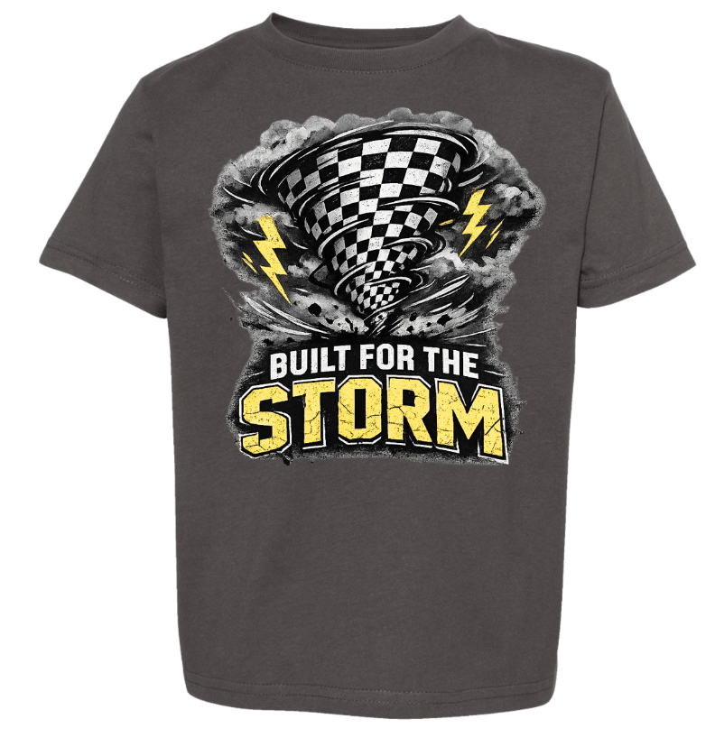 Built For The Storm | Charcoal Graphic T-Shirt