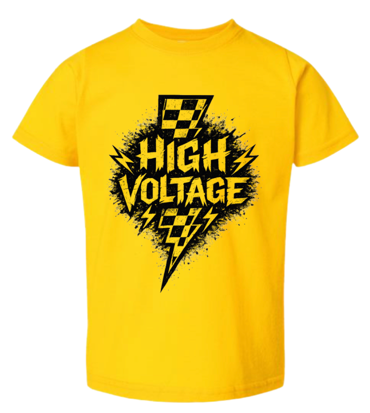 High Voltage | Gold Graphic T-Shirt