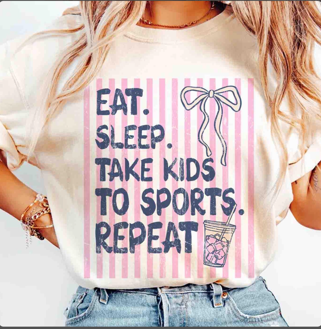 Take Kids To Sports | Comfort Color Tee- Ivory