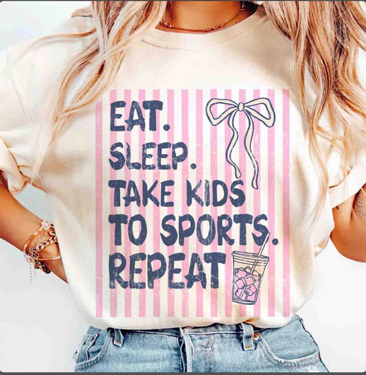 Take Kids To Sports | Comfort Color Tee- Ivory